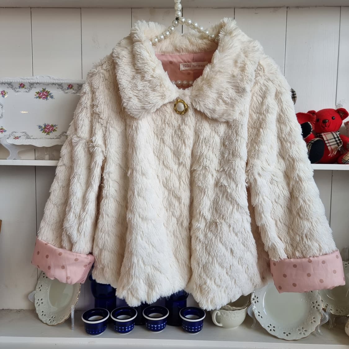 크림 퍼자켓 상품이미지5