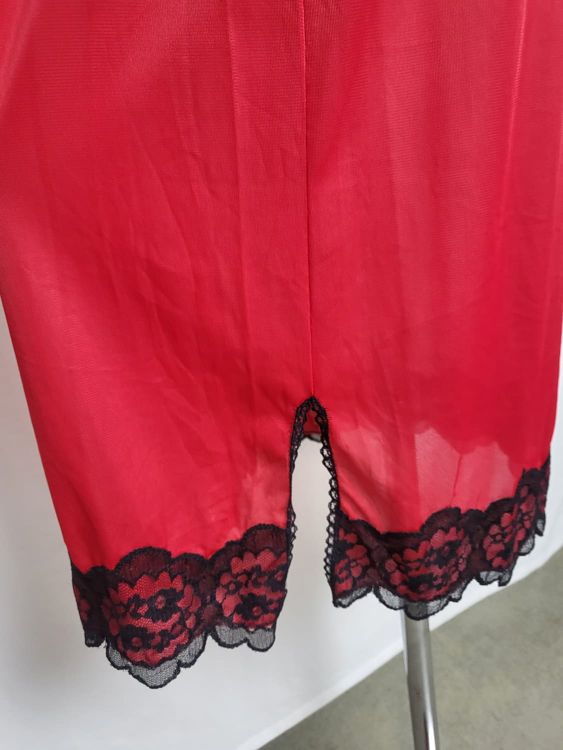 빈티지 스칼렛 레드 슬립 드레스 상품이미지5