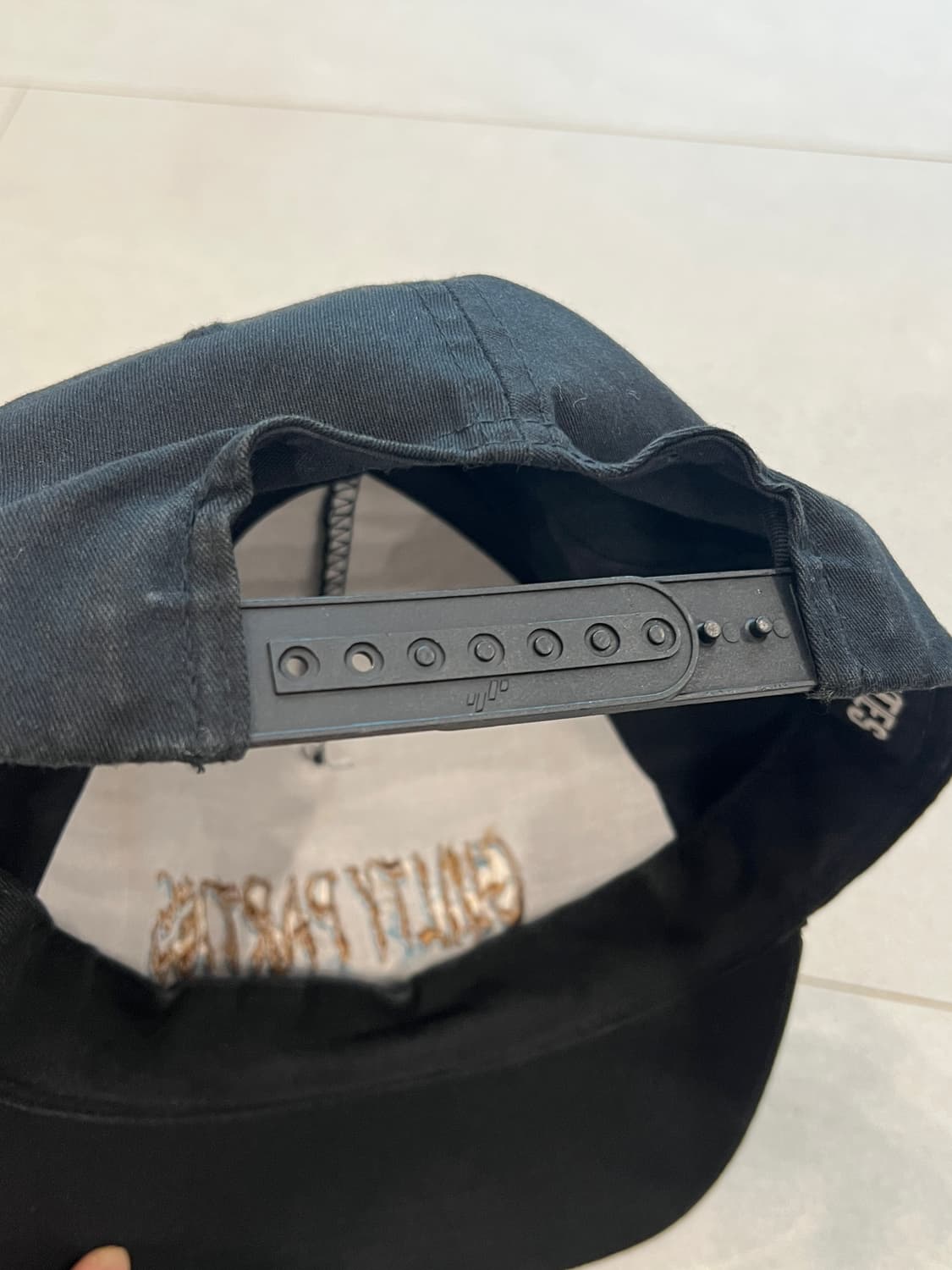 와코마리아 블랙 자수 로고 캡 F 상품이미지2