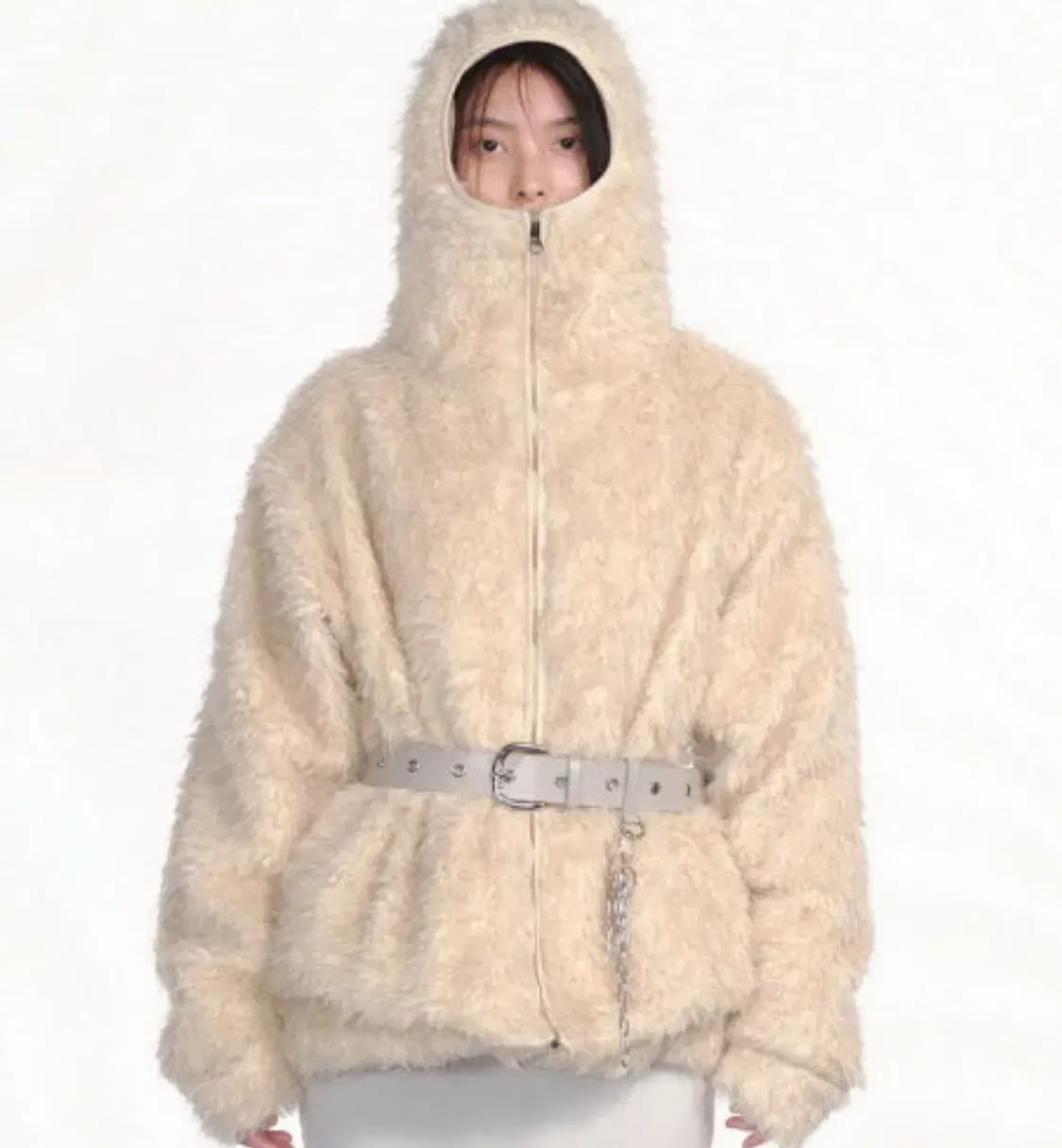 구해요 세릭 바라클라바 후드 퍼 집업 상품이미지1