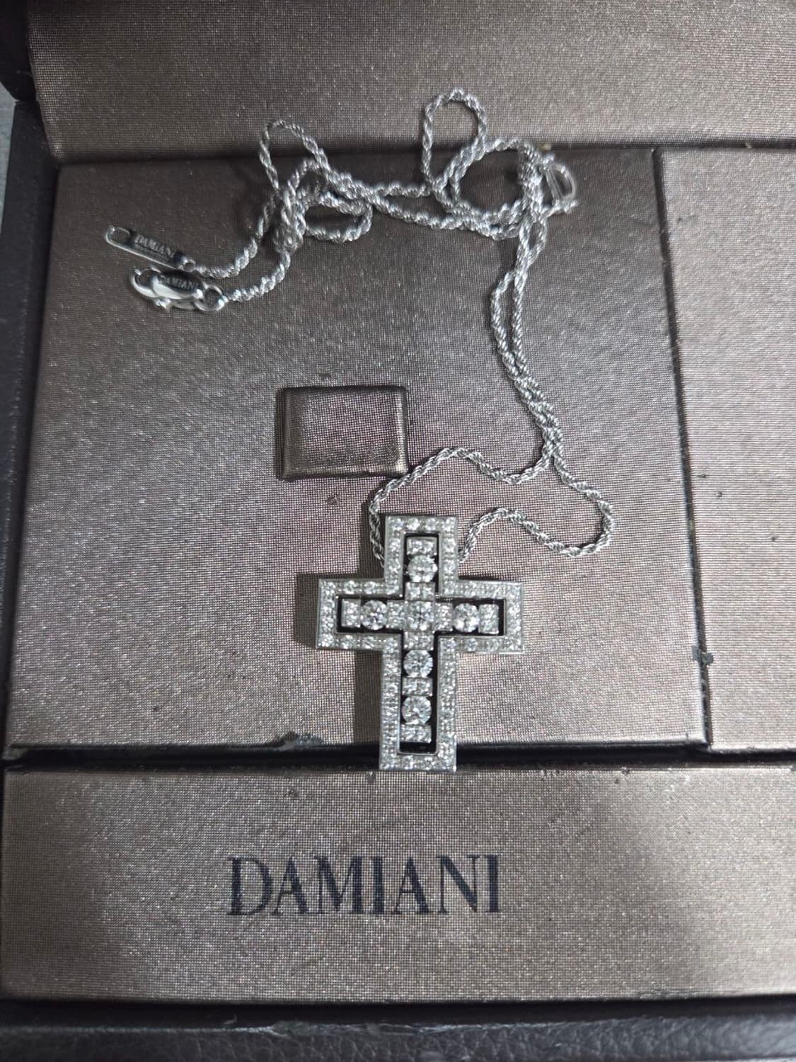 다미아니 목걸이 벨에포크 L사이즈 화이트골드 풀다이아 상품이미지1