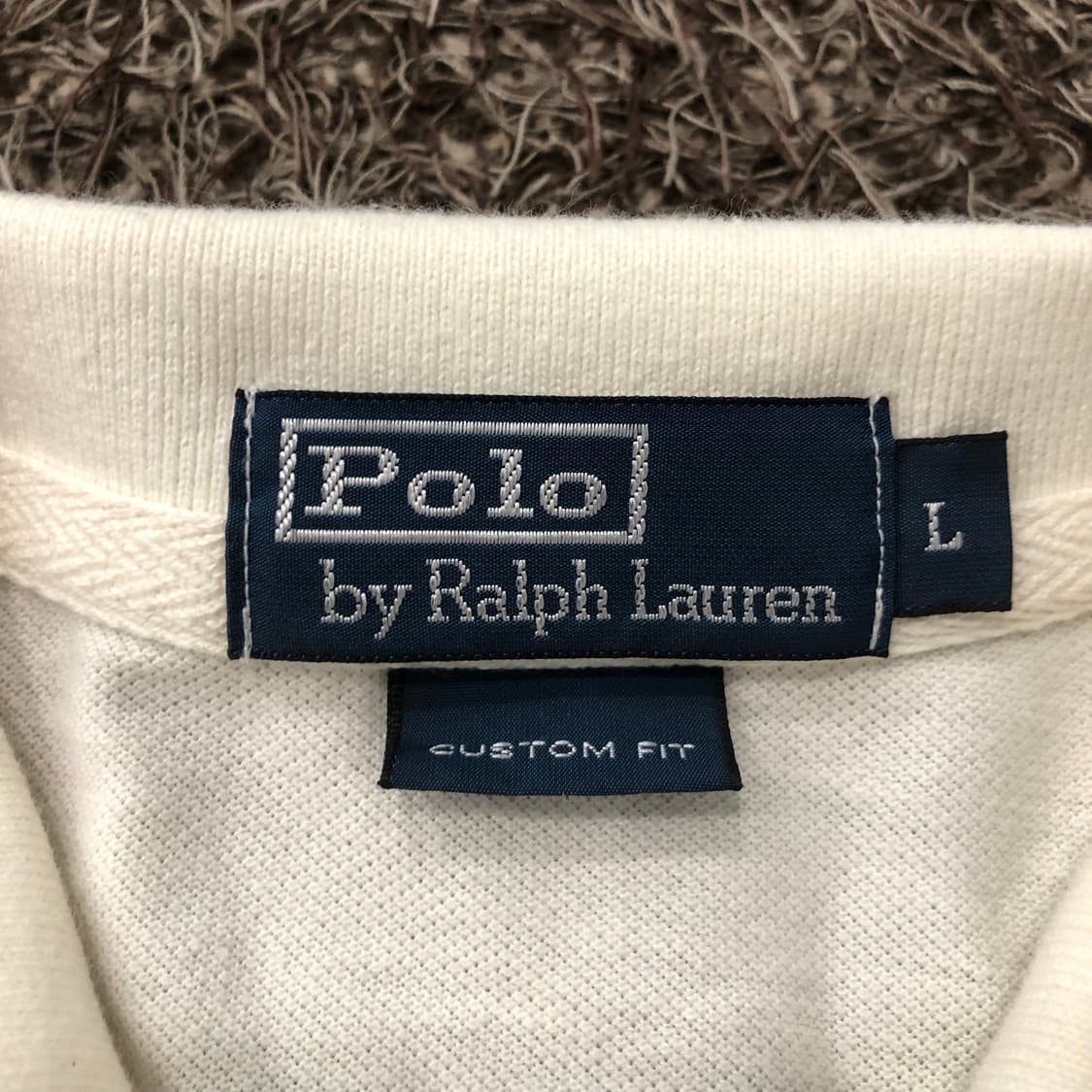 L 폴로 랄프로렌 빅포니 화이트 카라 반팔 티셔츠 상품이미지4