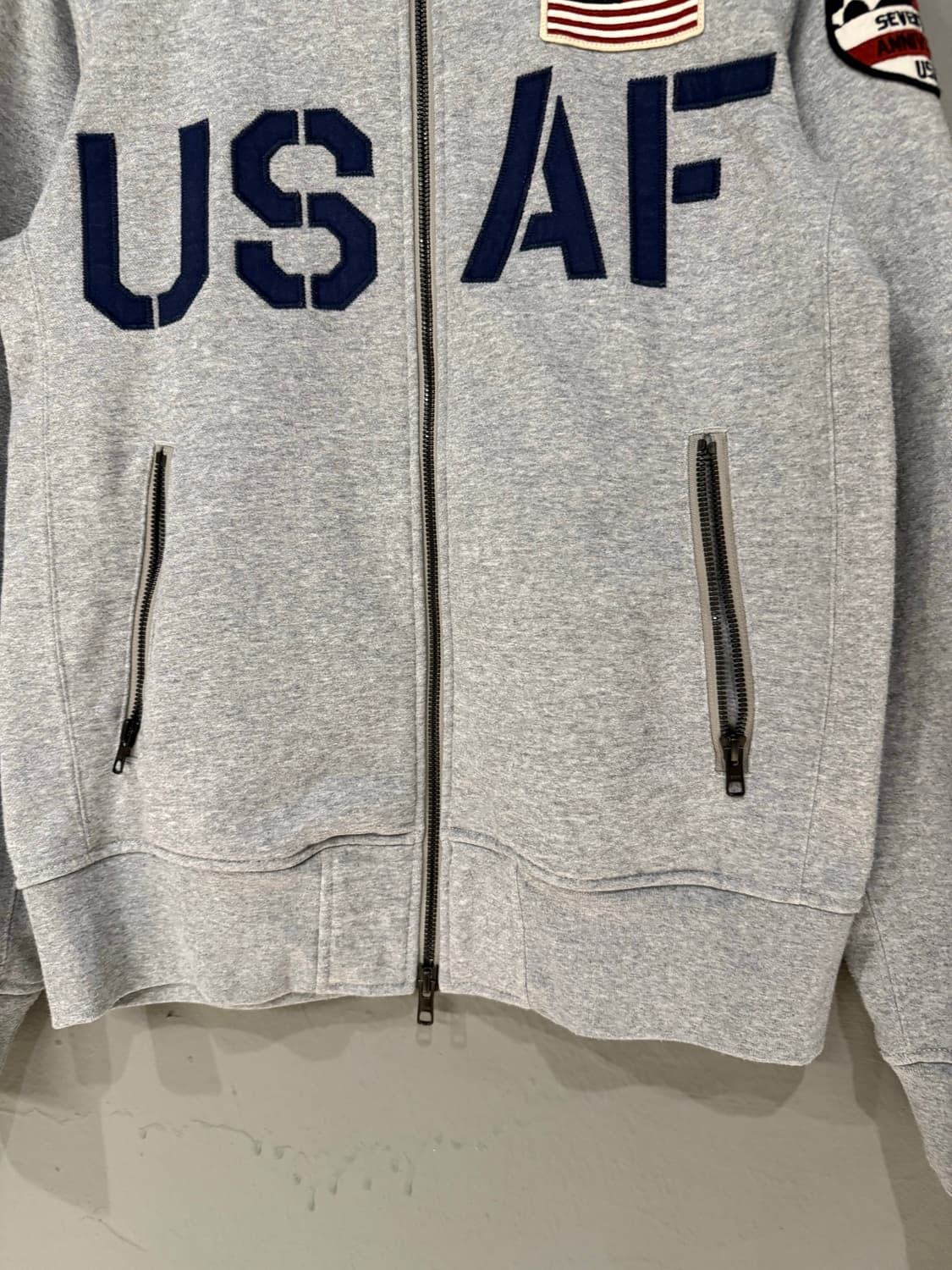Avirex USAF lettering zip-up 상품이미지6