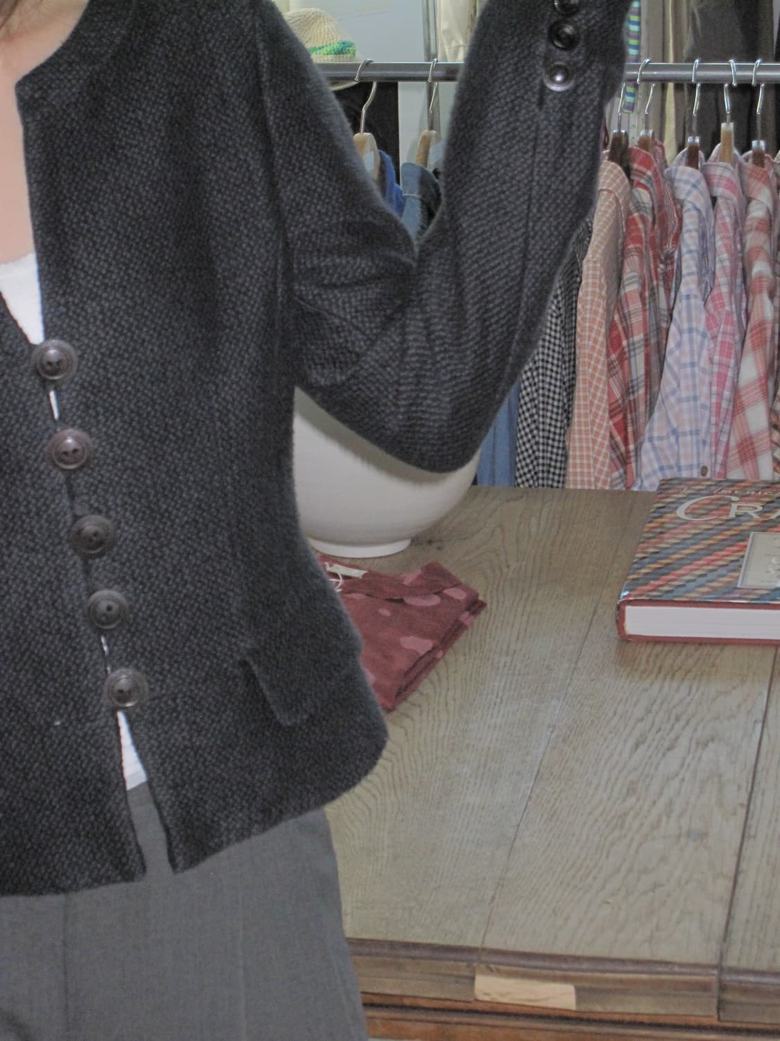 블랙 코튼 자켓 상품이미지5