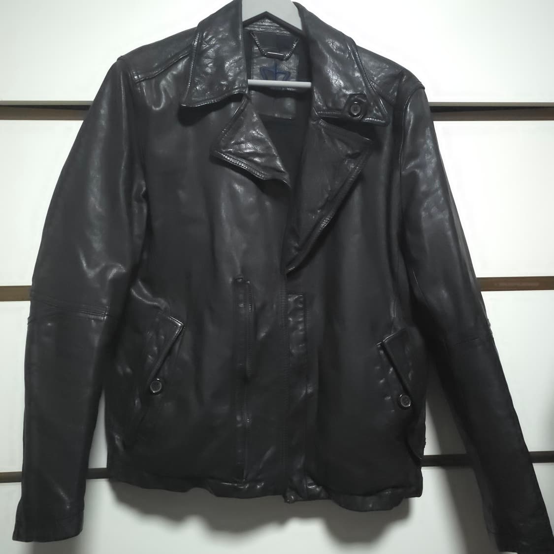 지이크 SIEG 양가죽 라이더 자켓 블랙 100 상품이미지1