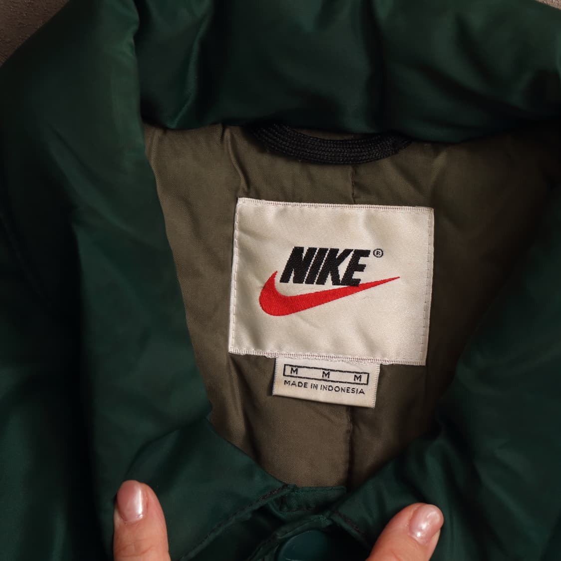 90's 나이키 백로고 자수 퀄팅자켓 A1775 상품이미지3