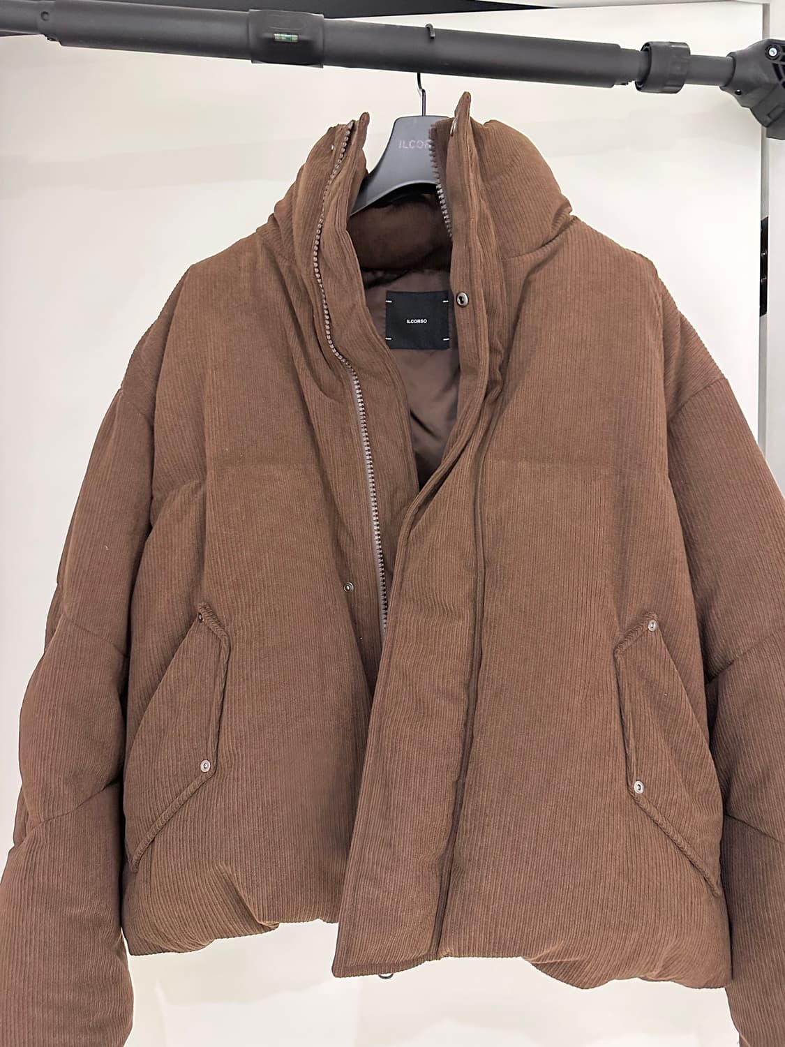 일꼬르소 유러피언 구스다운 코듀로이 패딩 (브라운) 상품이미지9