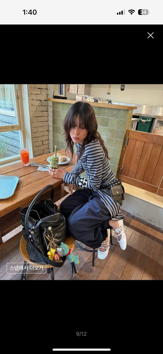 샌드릭 VINTAGE WASHED BELT BAG_CHARCOAL 상품이미지3