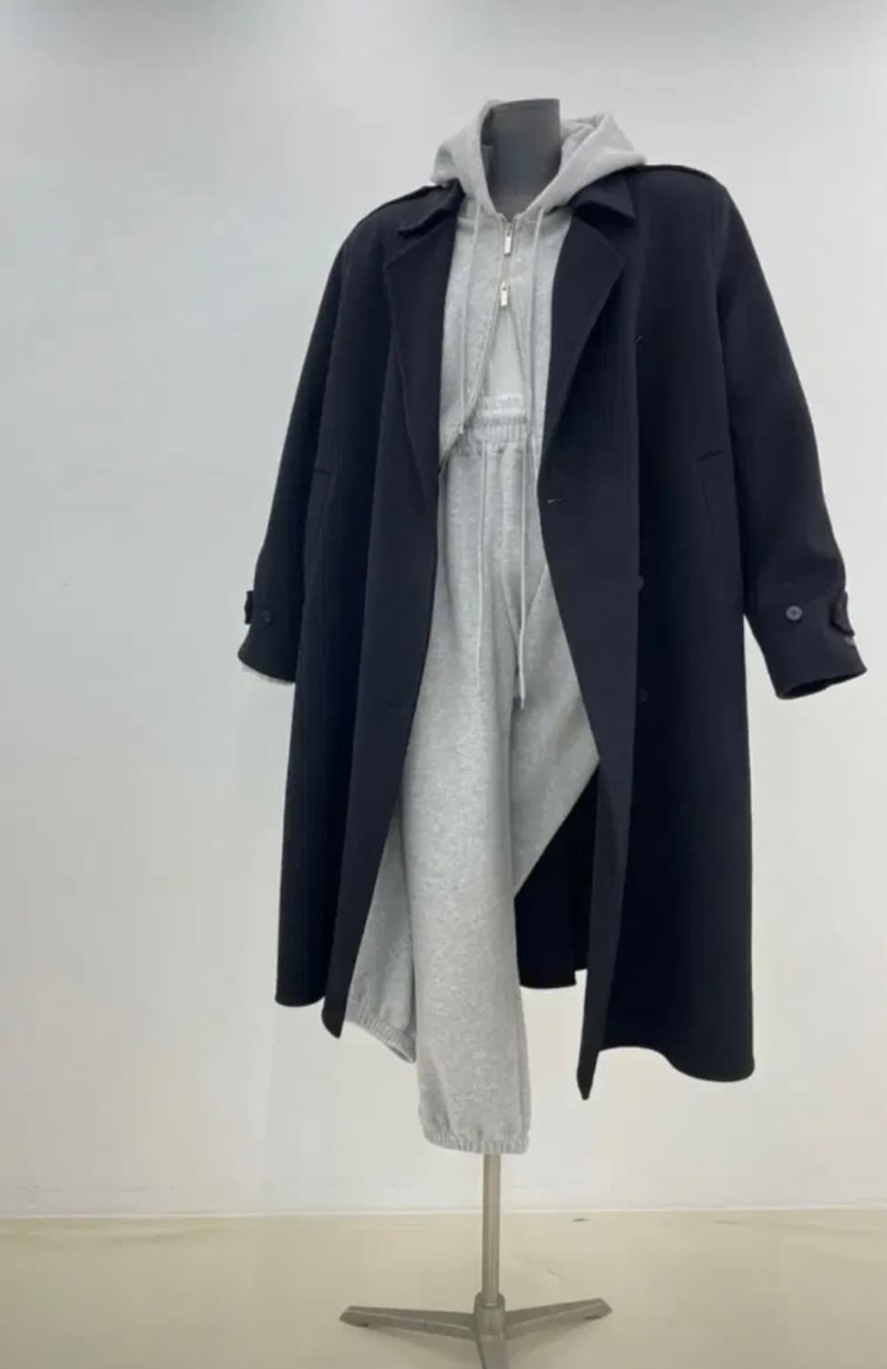 엘프 트랜치핸드메이드코트(블랙) 상품이미지1