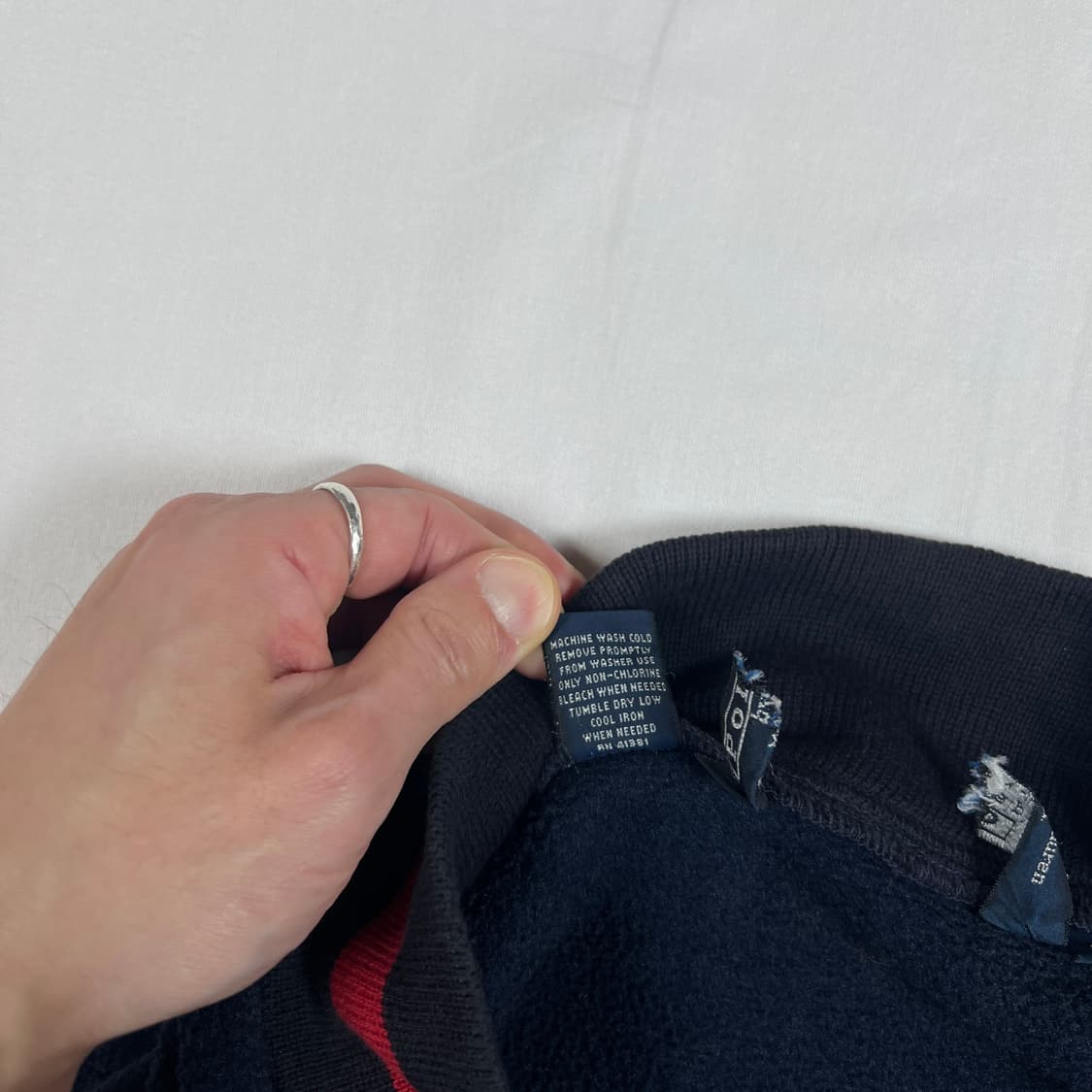 90‘s 폴로랄프로렌 usa 성조기 로고 플리스 자켓 상품이미지10