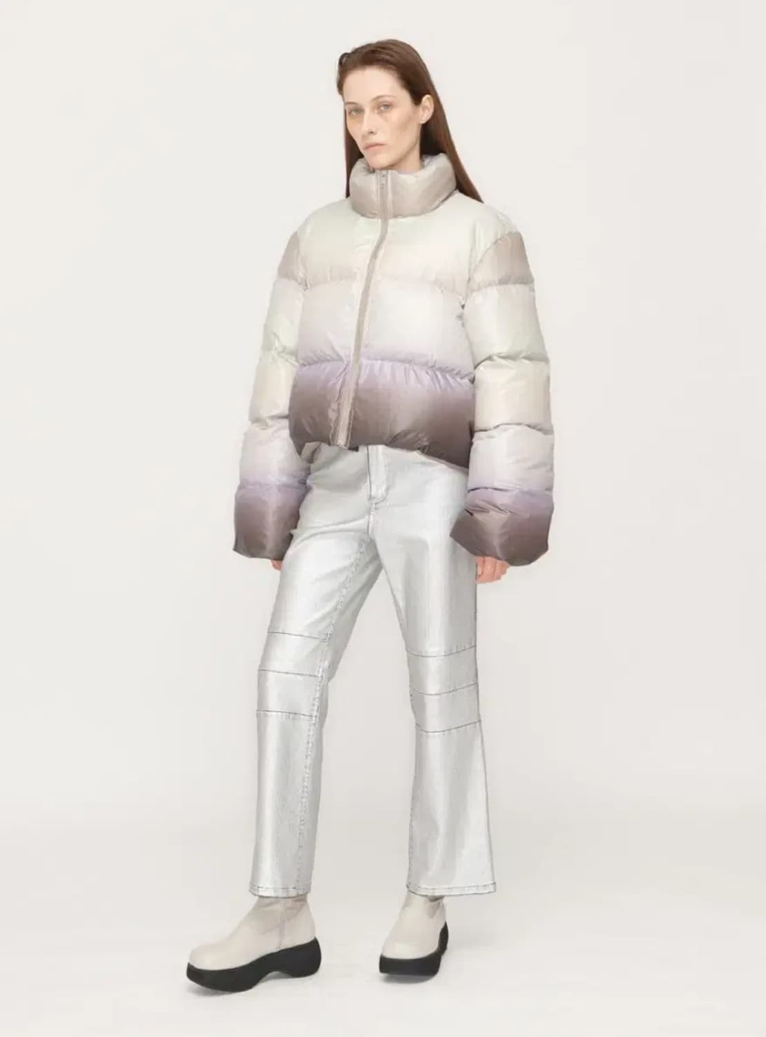 Open yy 제니패딩 옴브레 리버시블 패딩 상품이미지6