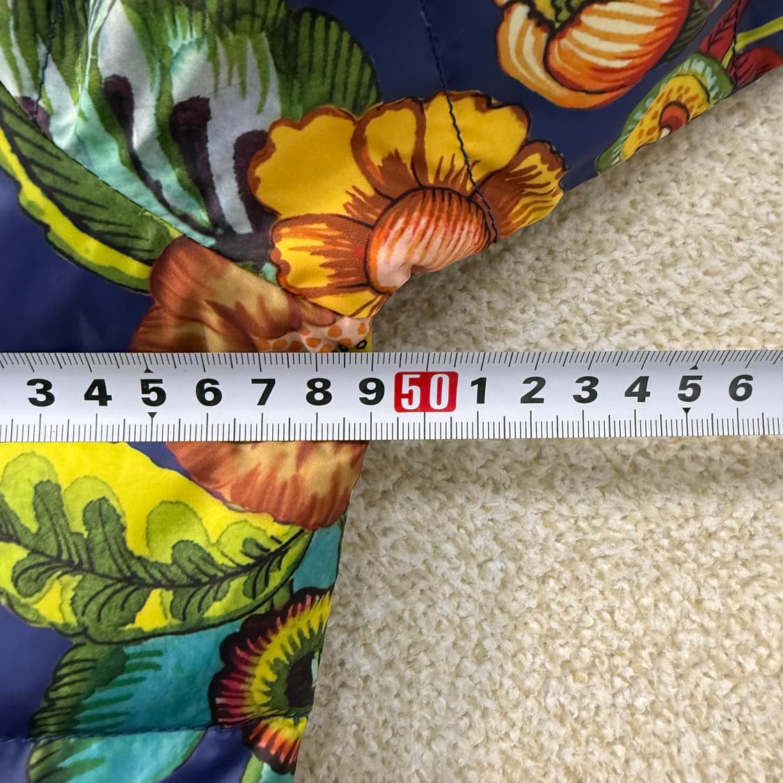 M 오일릴리 플라워 패턴 덕다운 패딩 0209T 상품이미지5