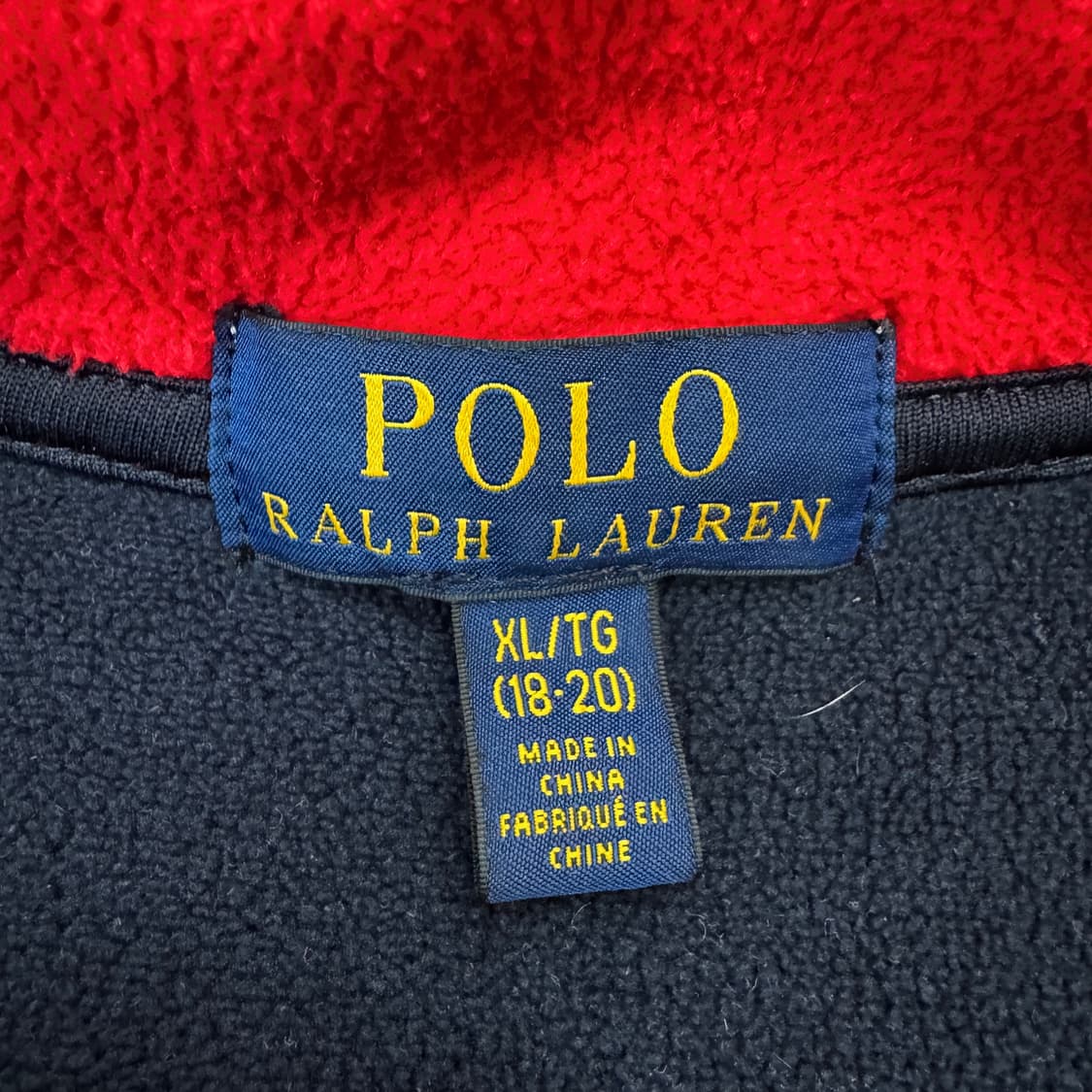 폴로 빅로고 아노락 플리스 반집업 상품이미지5