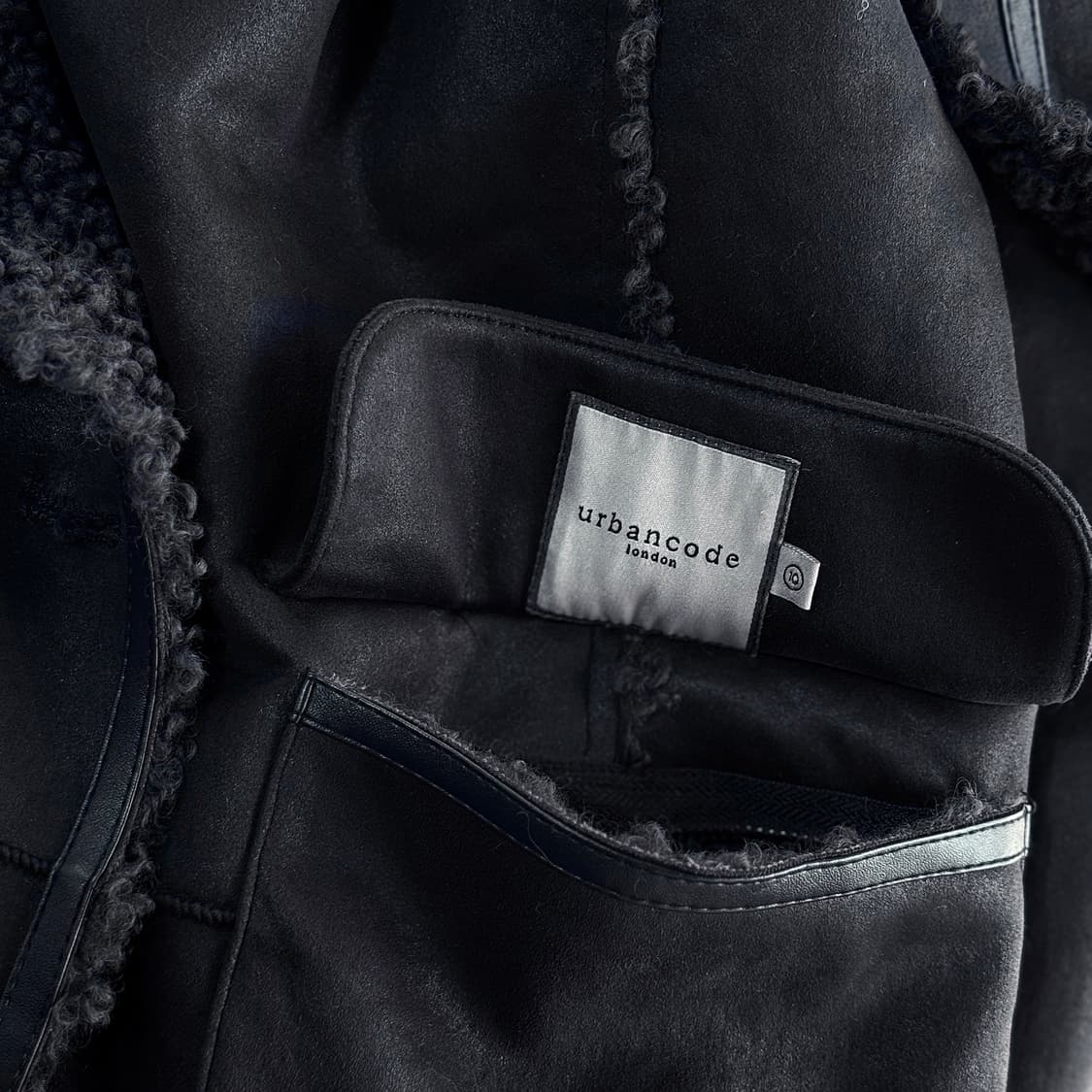 어반코드 리버시블 시어링 롱 코트 상품이미지5