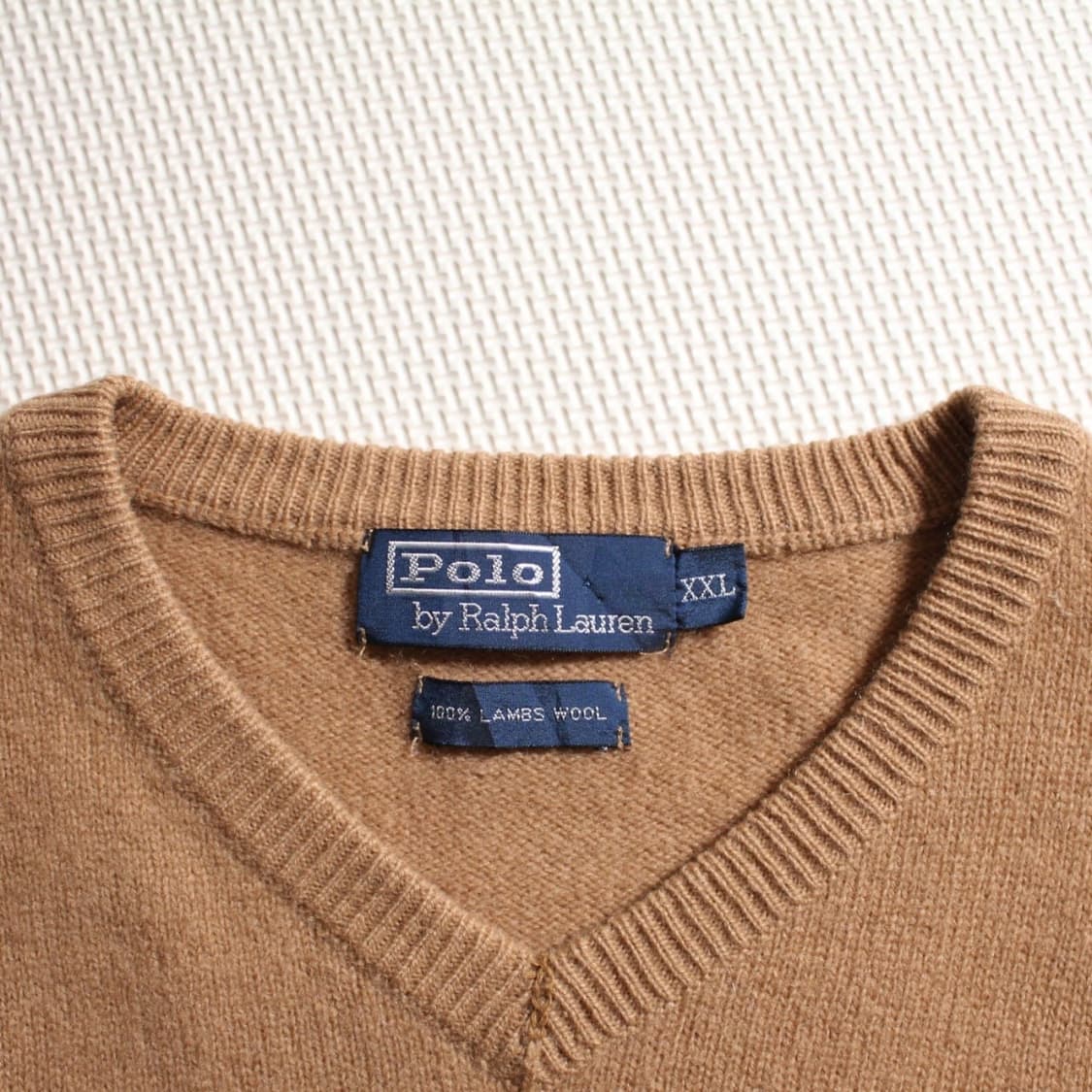 Polo 폴로 랄프로렌 브이넥 베이지 니트 상품이미지4