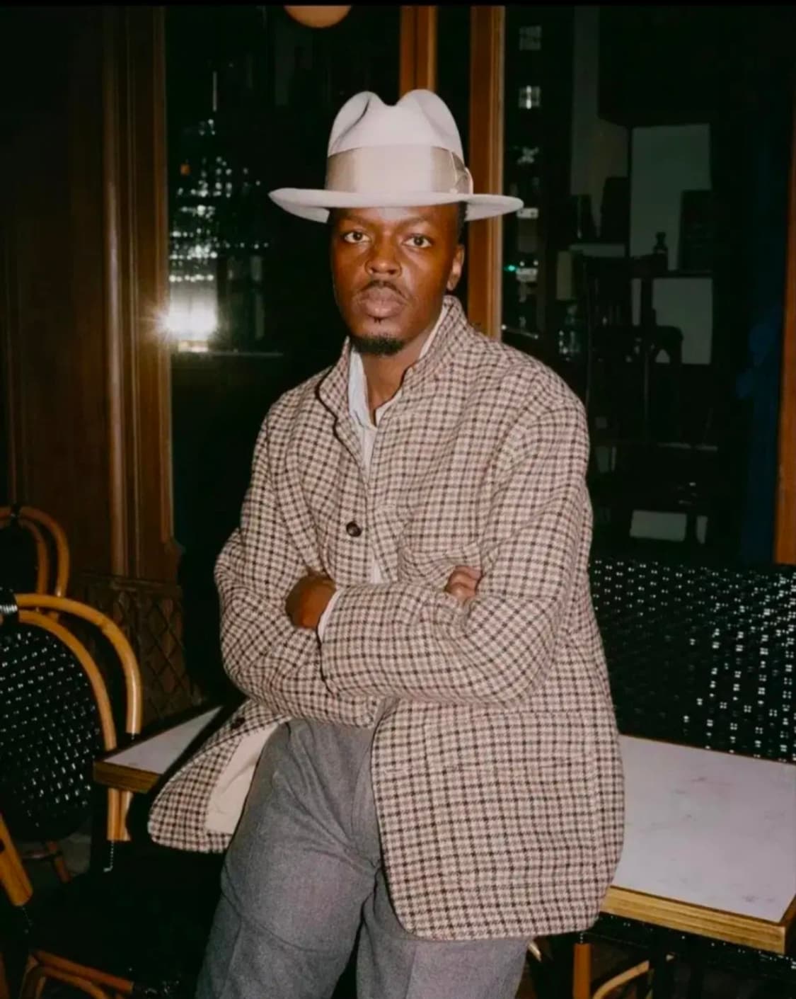 새 상품) 드레익스 체크 트위드 아티스트 초어 자켓 40 상품이미지9