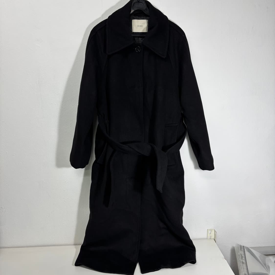 우먼FREE 라퍼지스토어 블랙 로브 발마칸코트 상품이미지1