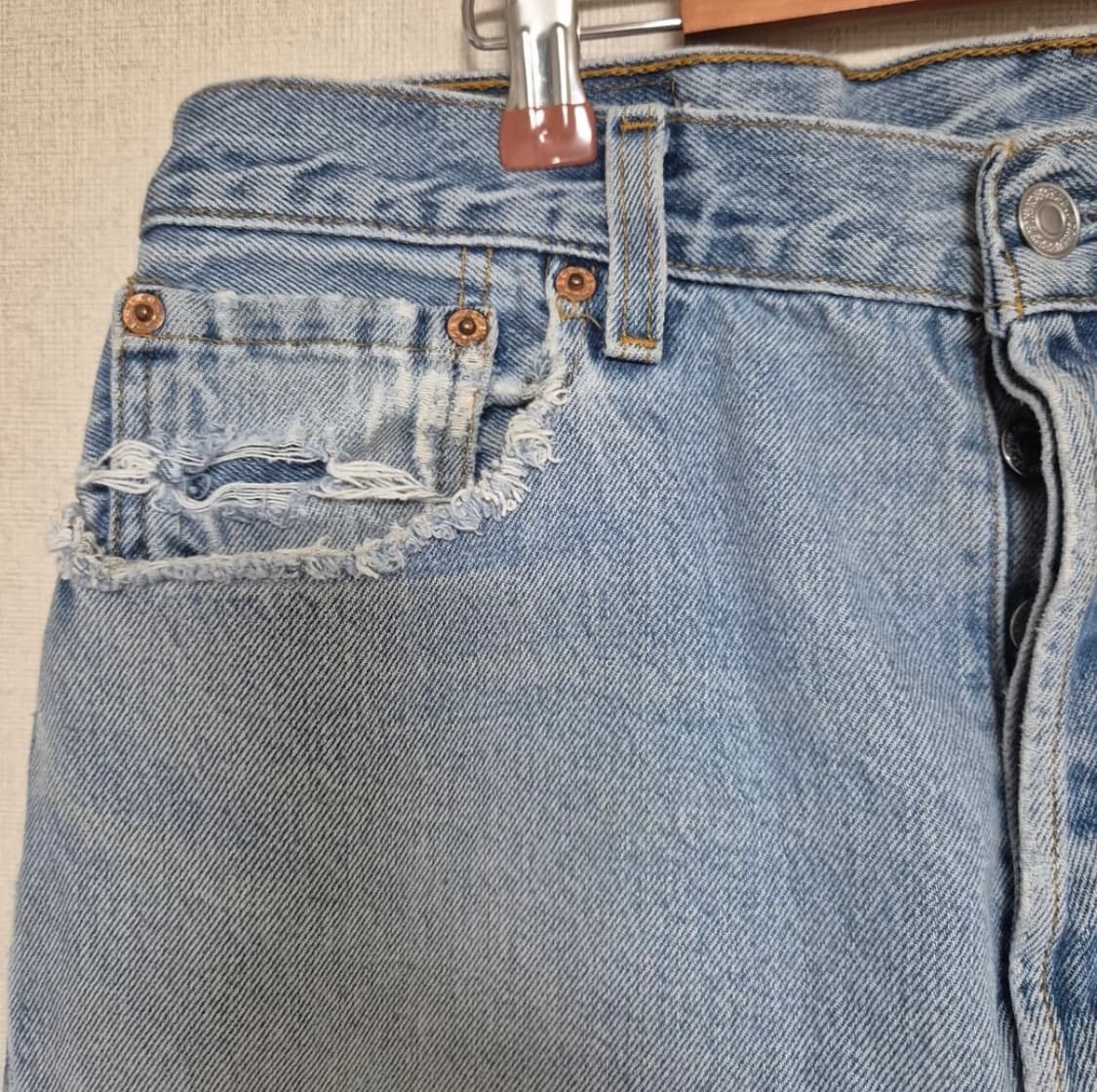 90’s Made In USA 리바이스 Levis 501 데님팬츠 상품이미지2