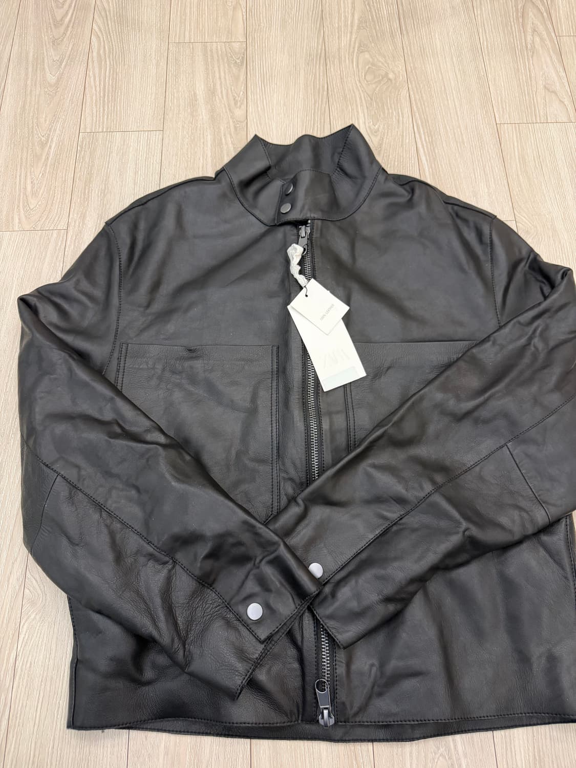 자라 맨즈 레더 자켓  상품이미지4