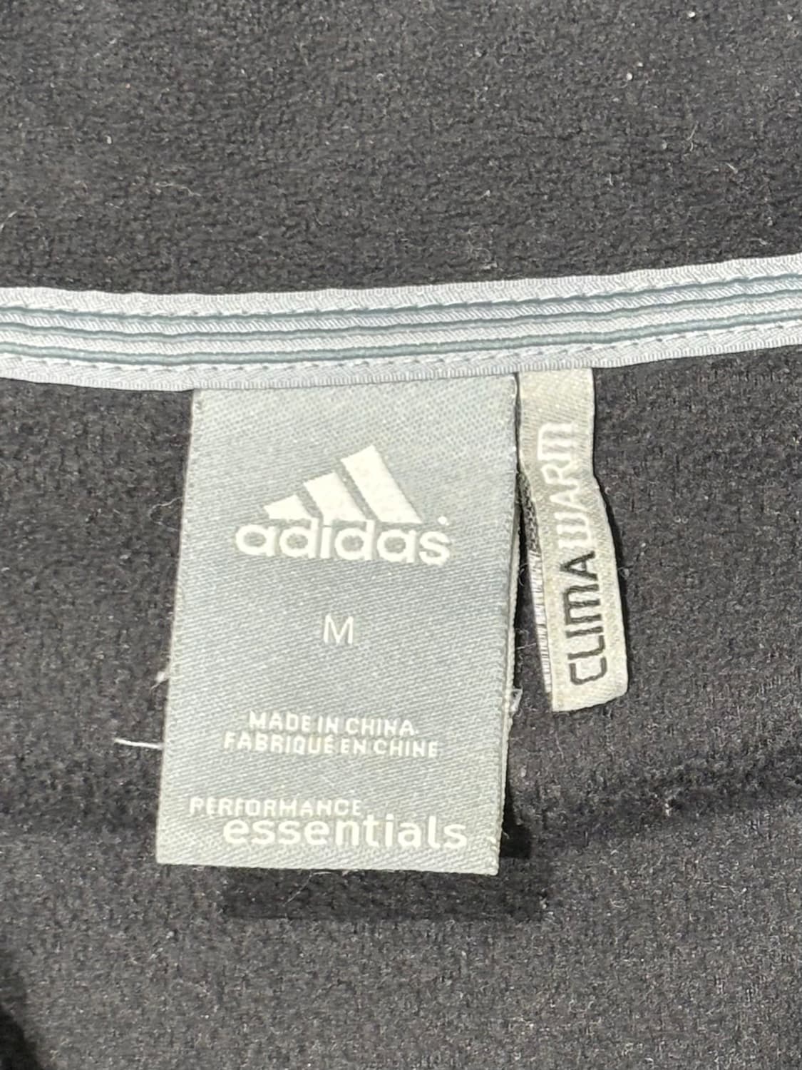 아디다스 블랙 삼선 플리스 집업 상품이미지8