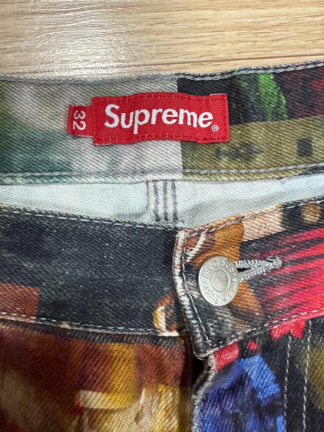 슈프림 21fw 나스 DMX 콜라주 더블니 팬츠 상품이미지2