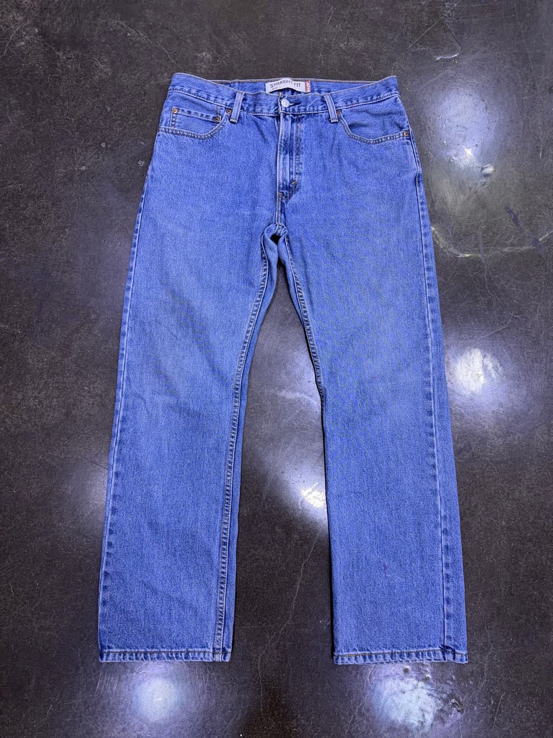 리바이스 505 레귤러 스트레이트핏 00's 워싱 데님팬츠 33 상품이미지1