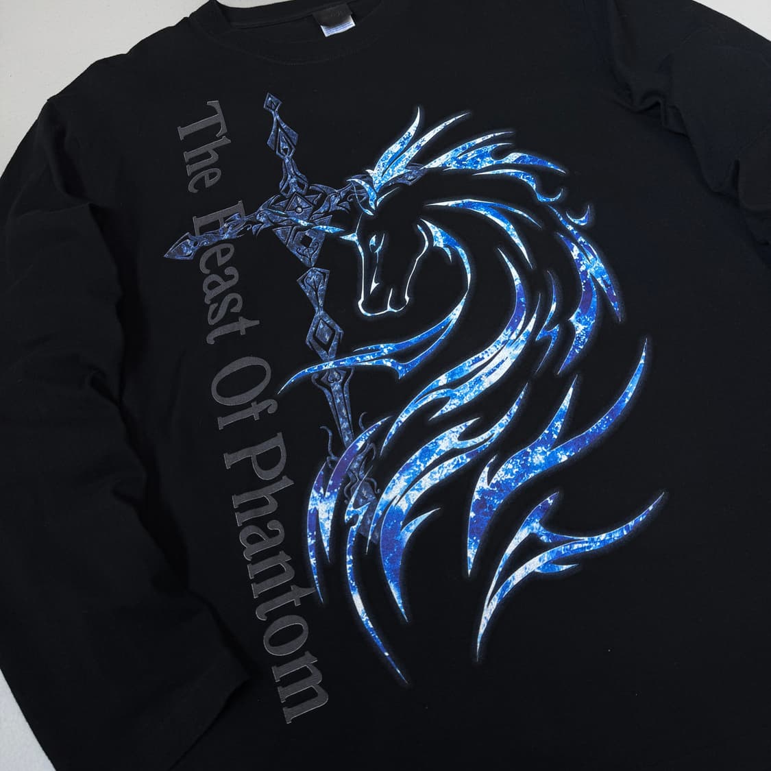 JPN 제팬 드래곤 십자가 롱슬리브 상품이미지5