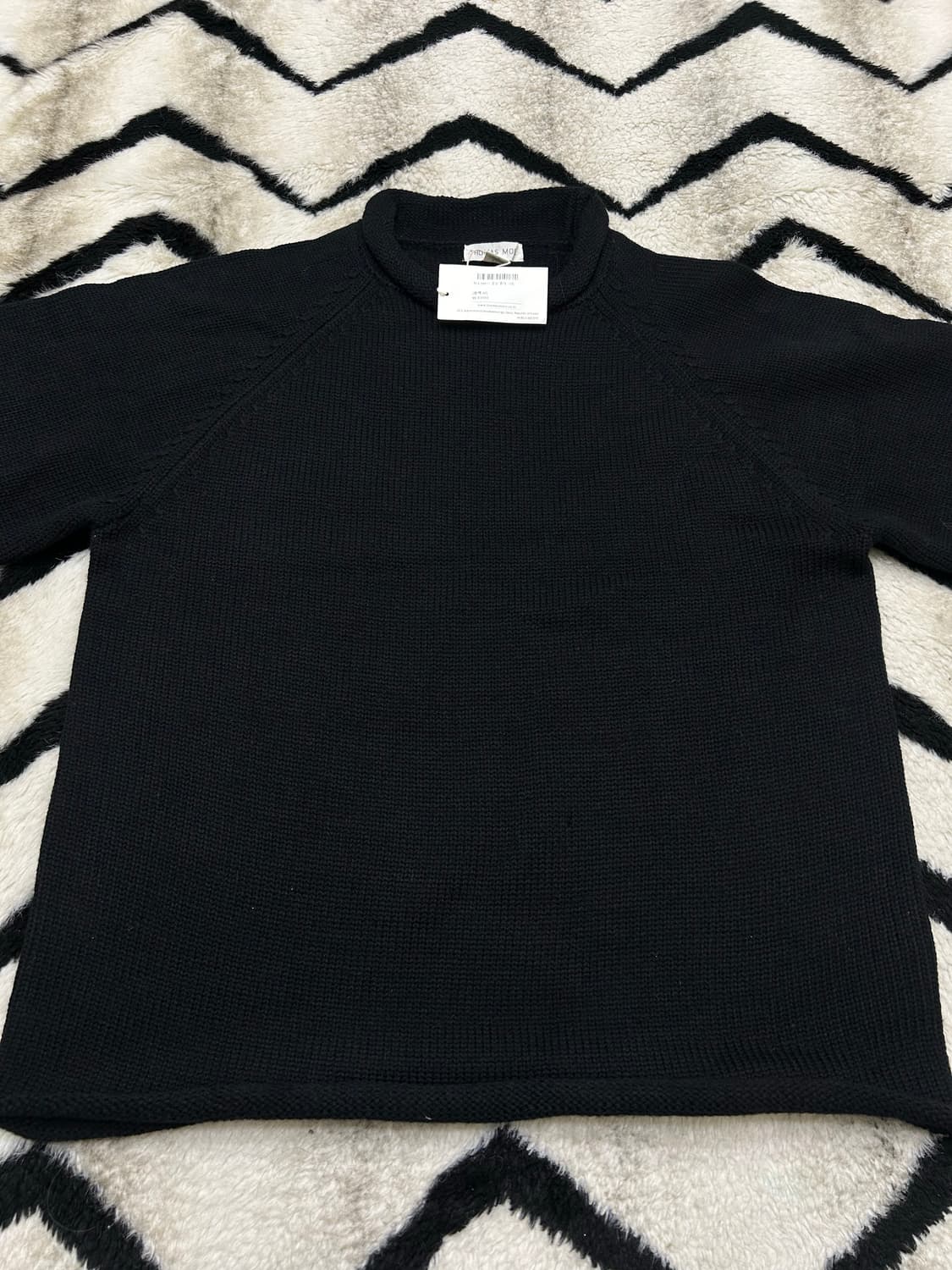 [M]토마스모어 롤링 폴라 니트/블랙 상품이미지3