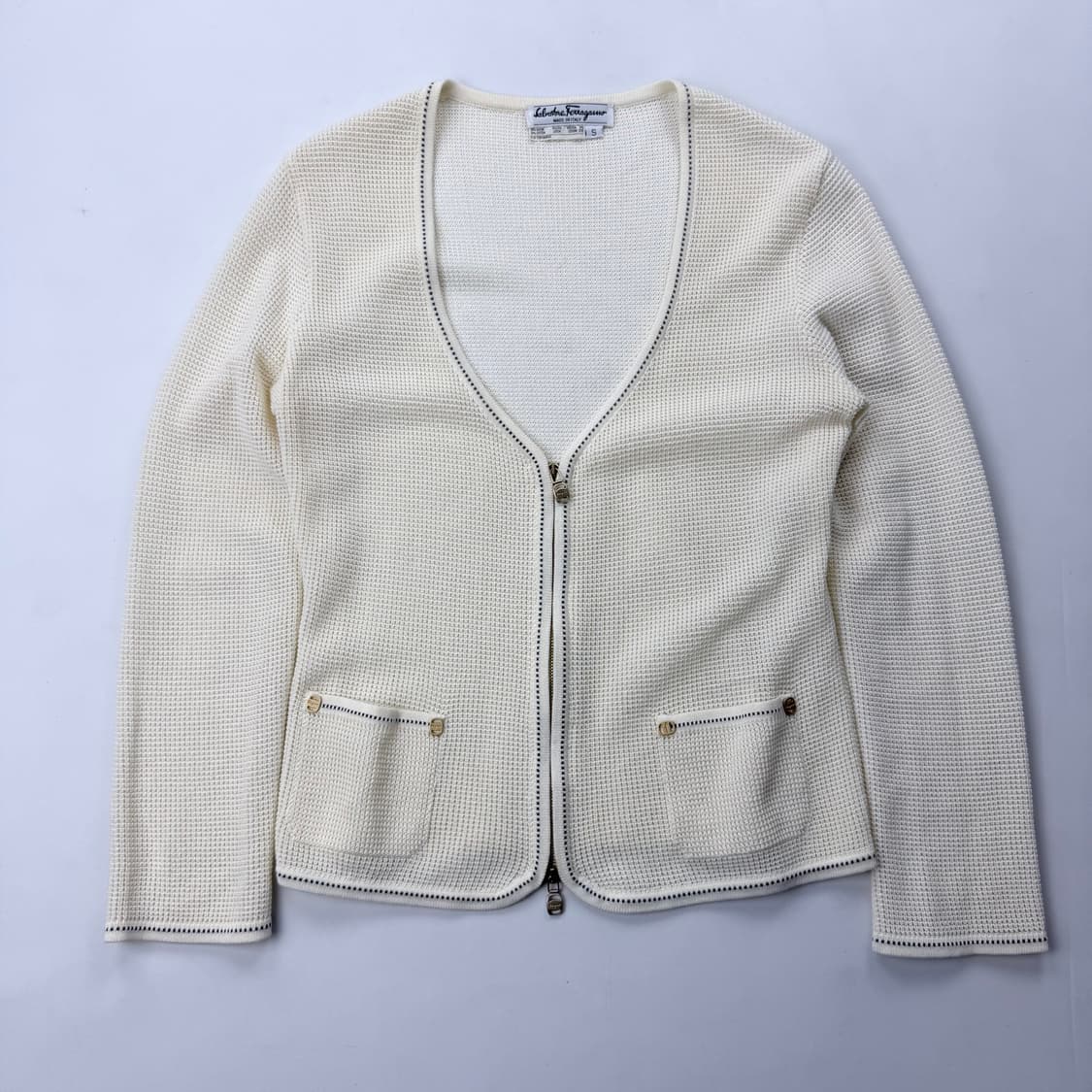 페라가모 니트 집업 상품이미지1