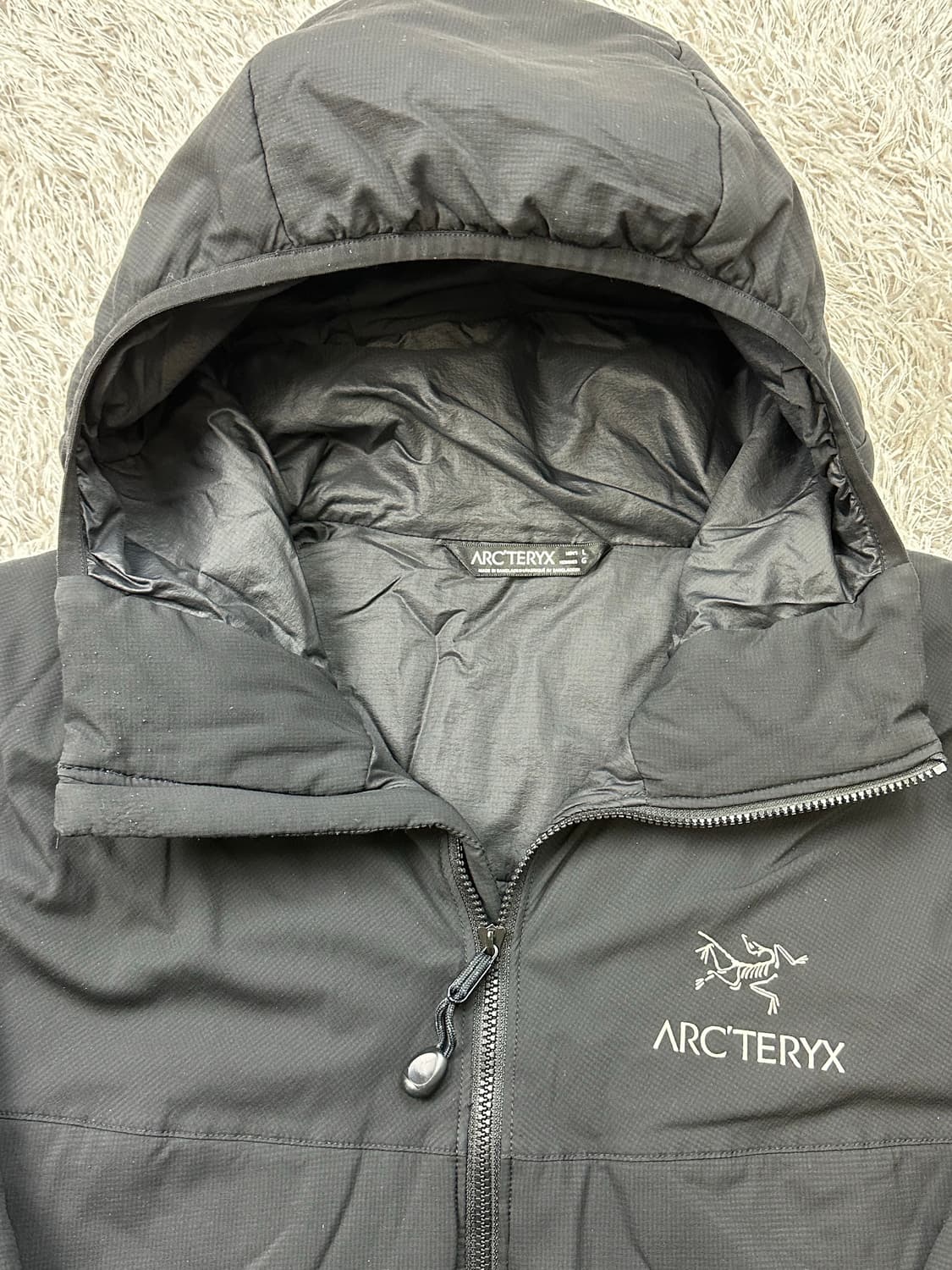 [L] 정품 아크테릭스 아톰 LT 후디 블랙 상품이미지4