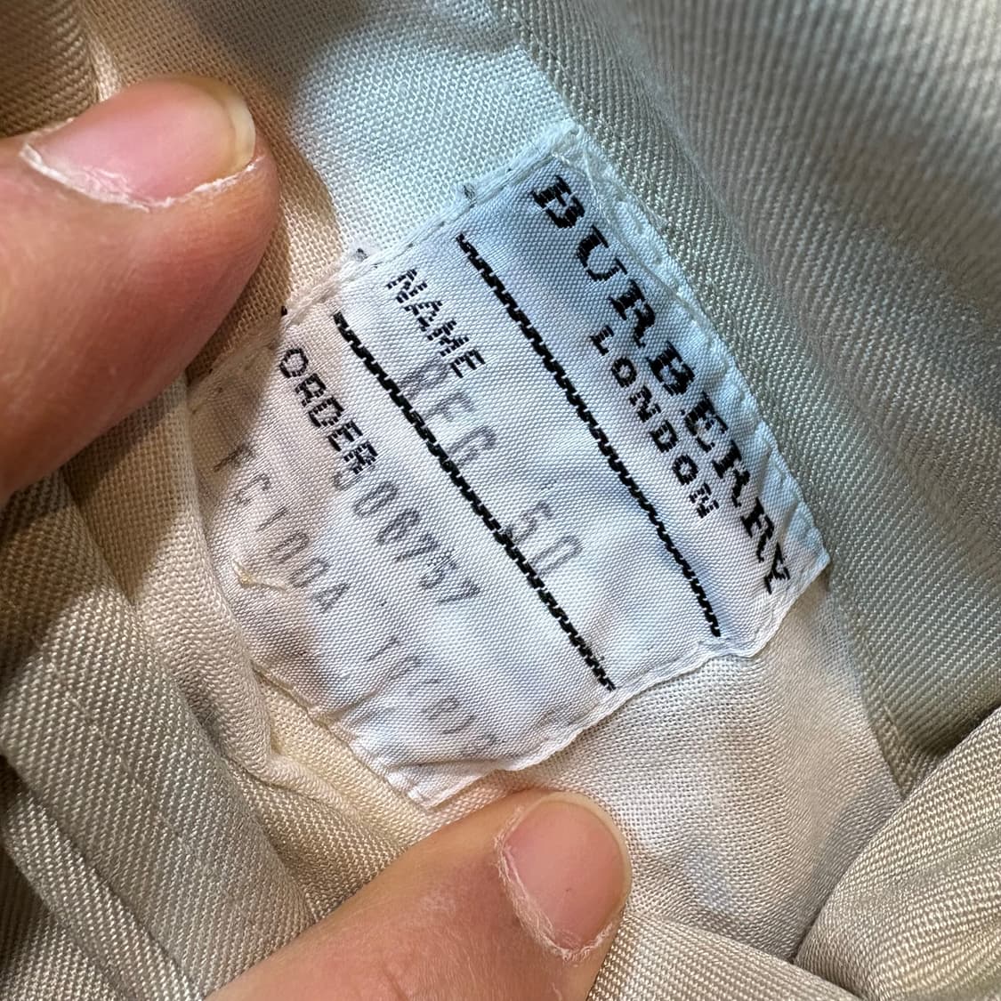 [50] BURBERRY 버버리 베이지 코튼 자켓 상품이미지7