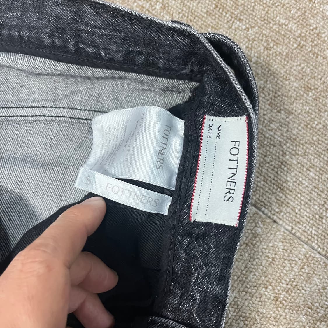 포트너스 투턱 벨티드 워싱 팬츠 상품이미지6