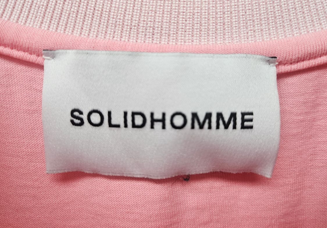 솔리드옴므 남성 반팔티 100 오버핏 핑크 그래픽 반팔티셔츠 MM89 상품이미지4