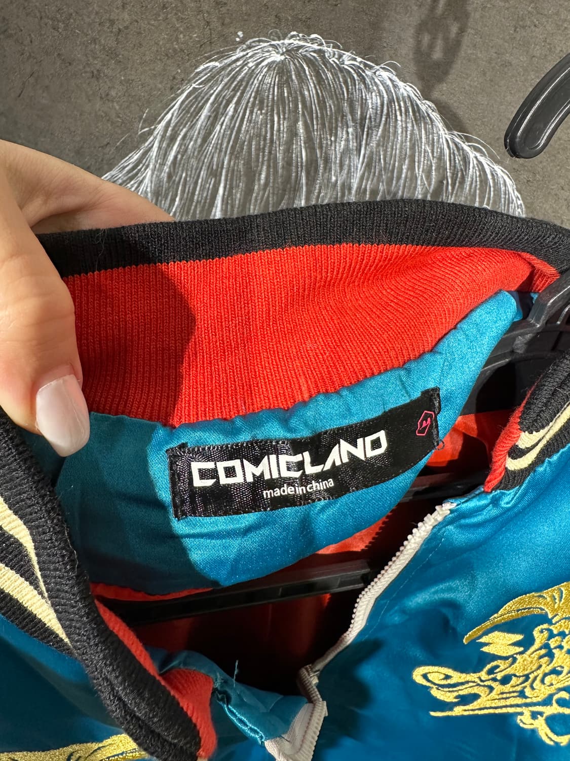 빈티지 Comiclnnd 크롭 자수 스카잔 M 상품이미지6