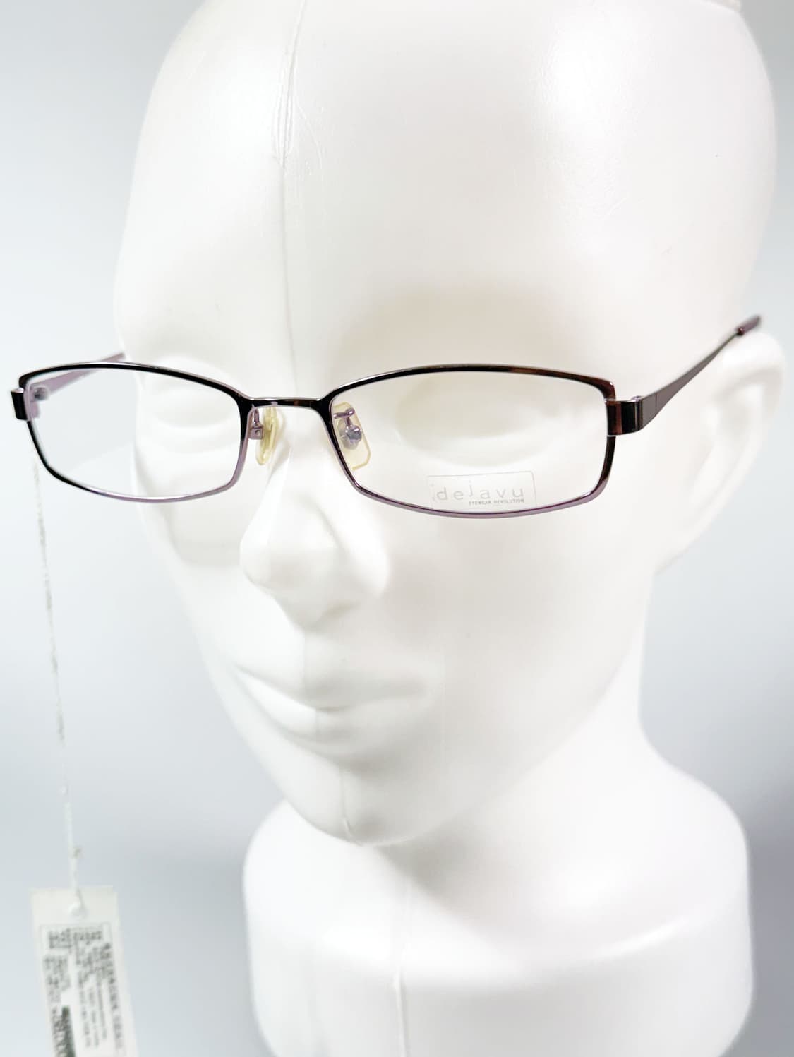 DEJAVU 슬림 스퀘어 퍼플 메탈 프레임 빈티지 안경 상품이미지8