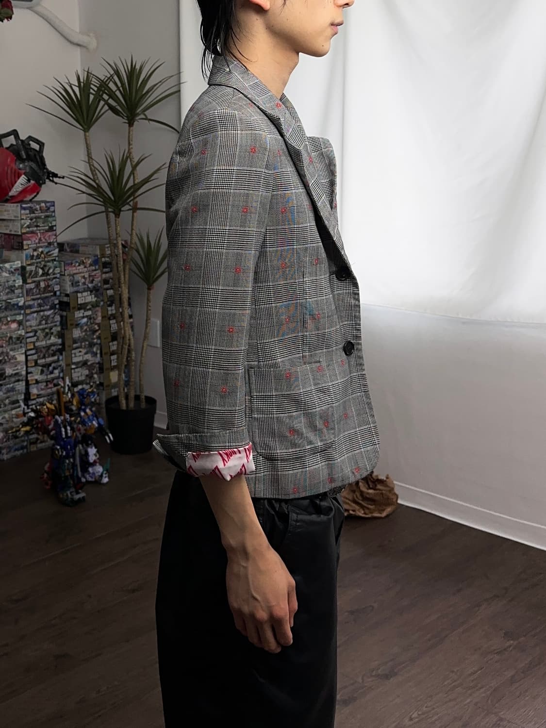 Lucky Chouette "C" 체크 플라워 자 상품이미지7