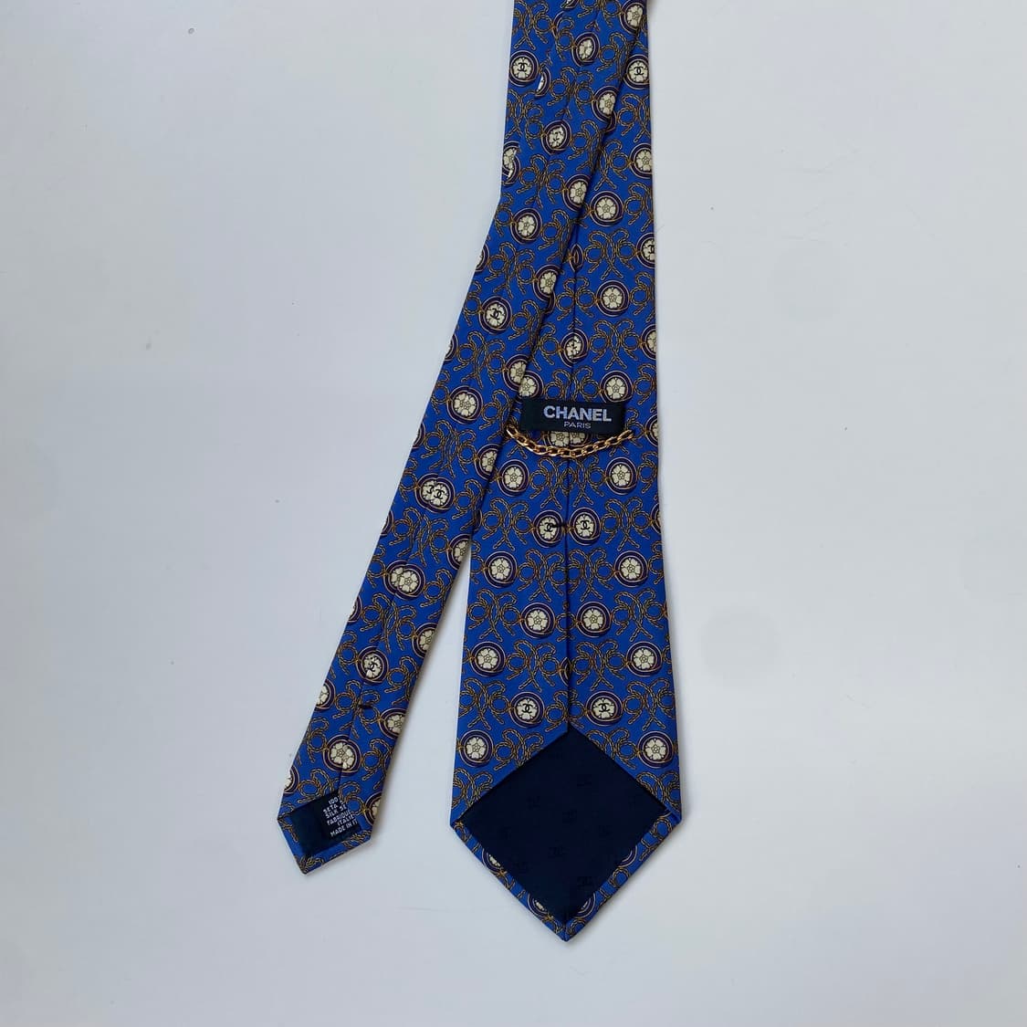 샤넬(CHANEL) 모노그램 명품 정품 금장넥타이 상품이미지3