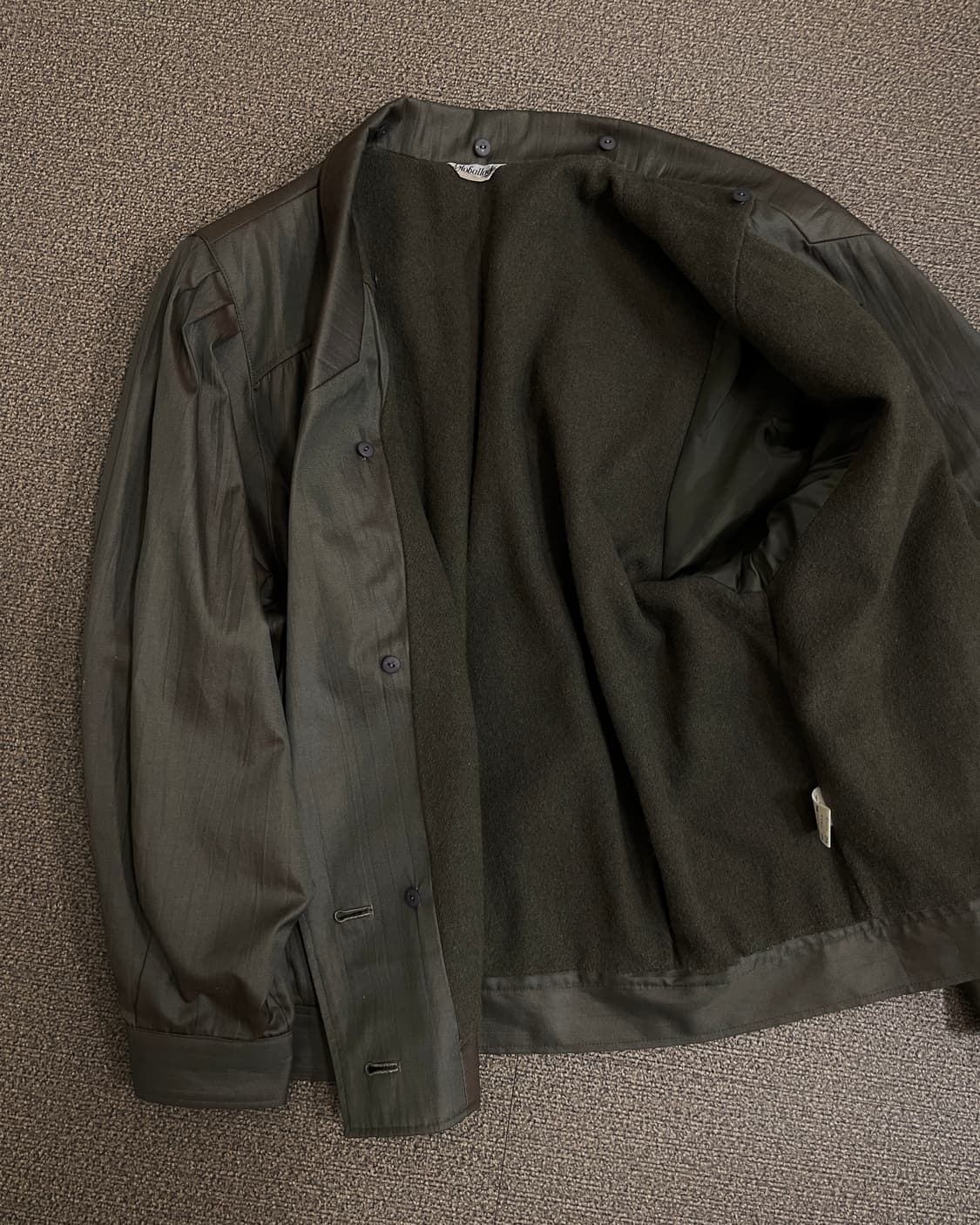 빈티지 울 칼라 탈부착 자켓 상품이미지5