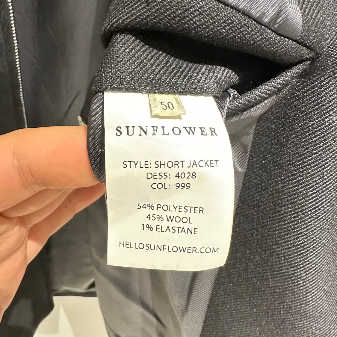 선플라워 울 드리즐러 숏자켓 상품이미지8