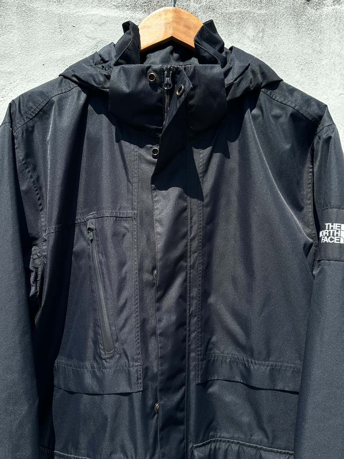 [2XL] 노스페이스 블랙 바람막이 사파리 자켓 상품이미지2