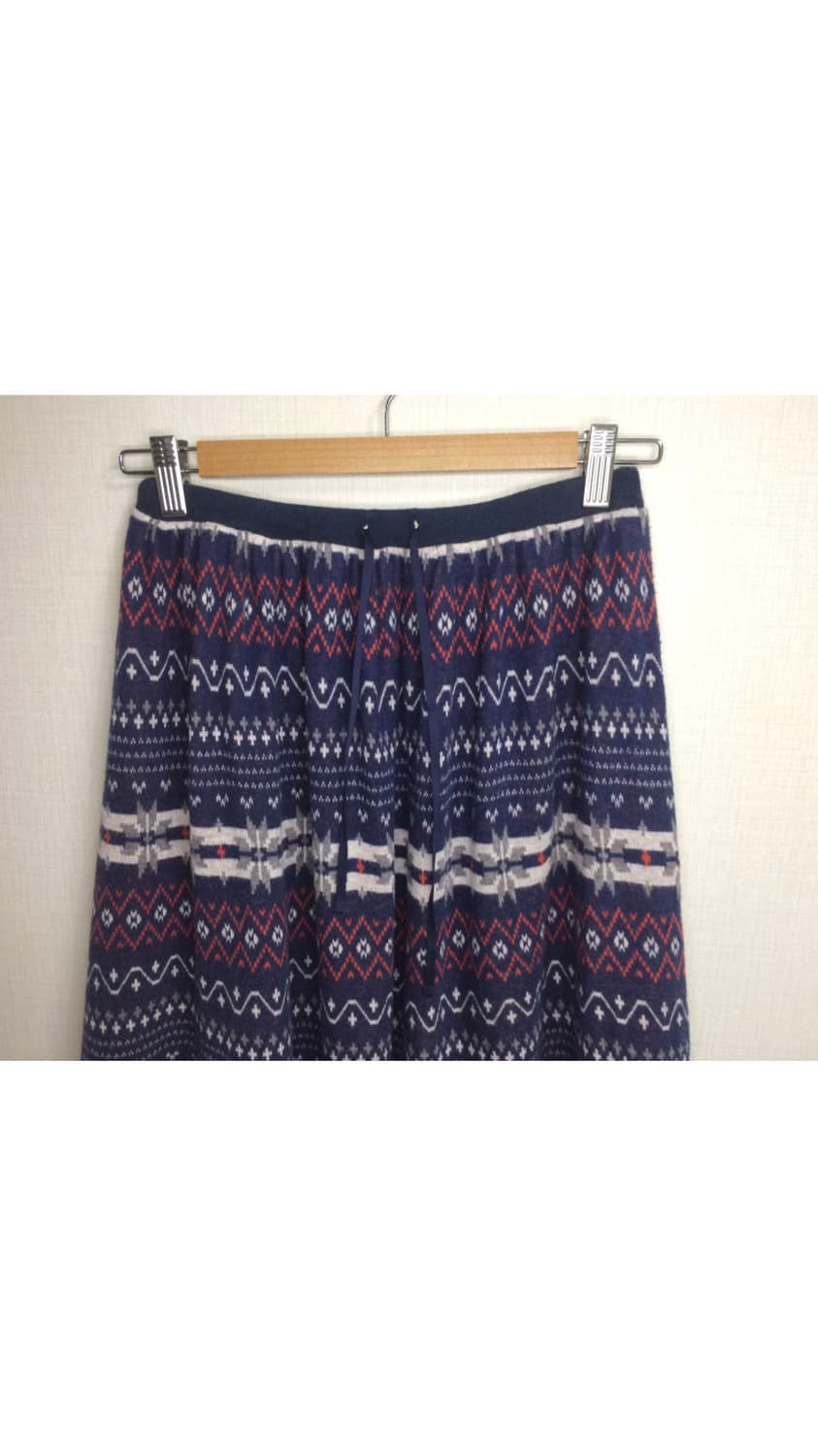 빈티지 노르딕 네이비 니트 스커트 상품이미지2