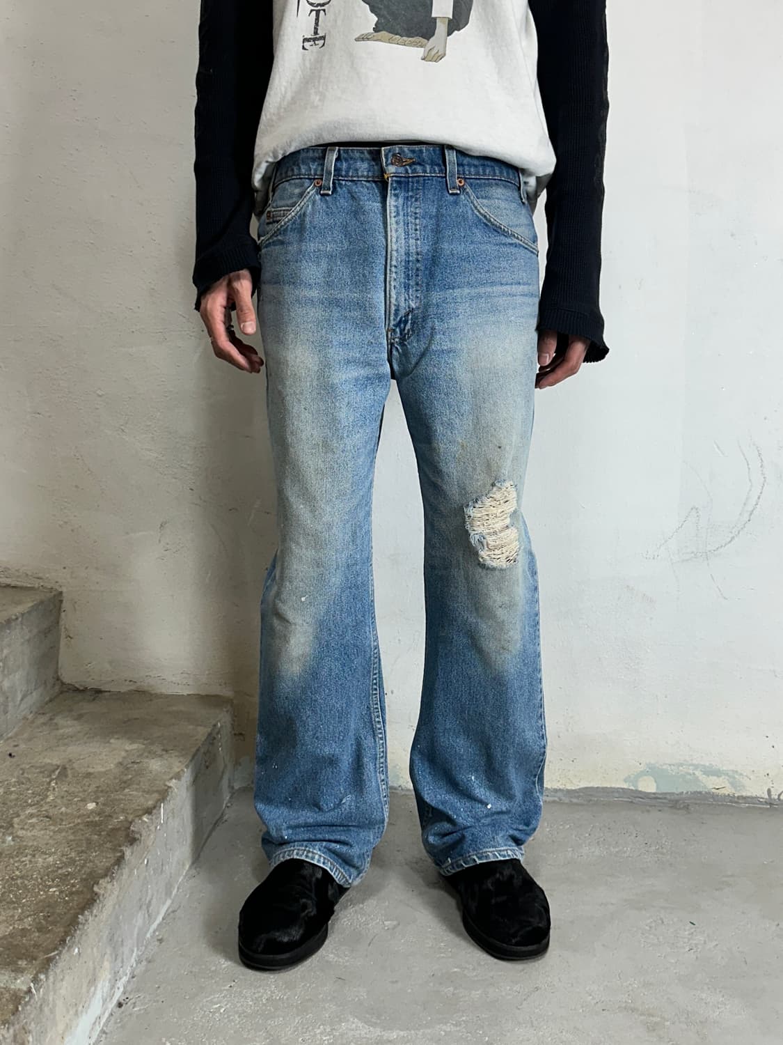 90’s USA 빈티지 리바이스 517 오렌지탭 부츠컷 리바이스 청바지 상품이미지1