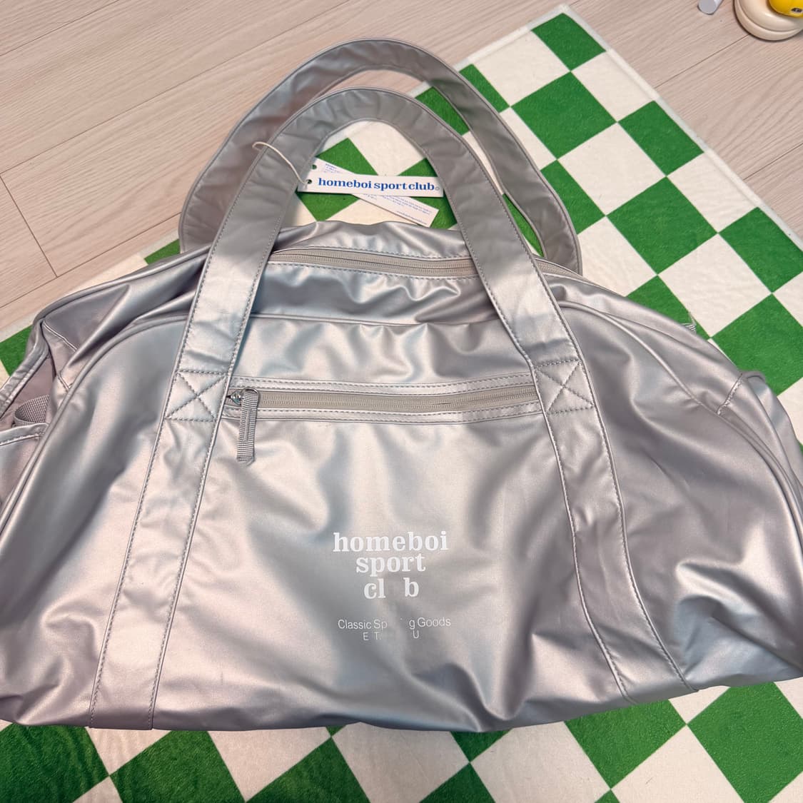 (새상품) 홈보이스포츠클럽 homeboi sport club 실버 숄더백 상품이미지2