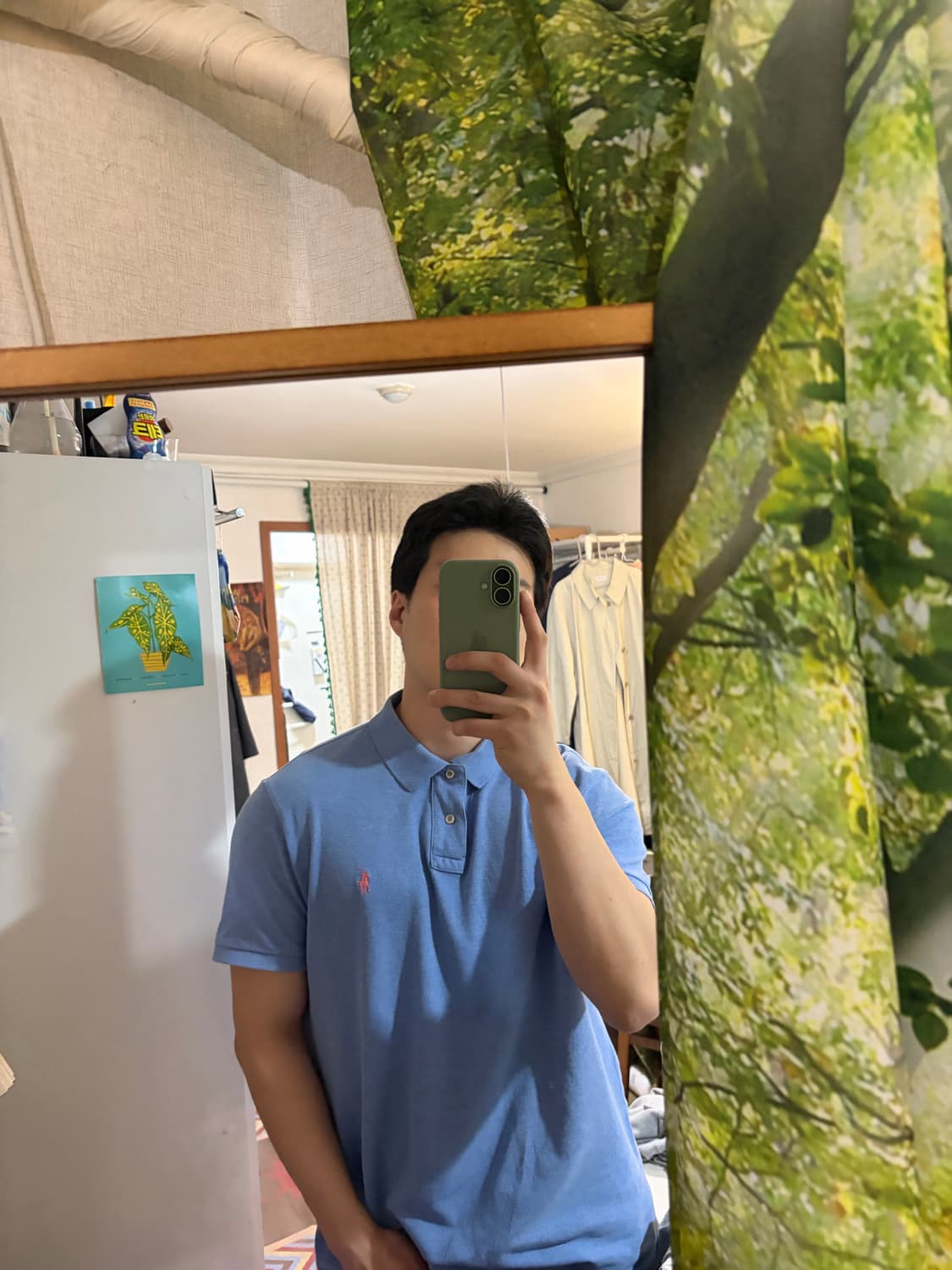 XL) 폴로 랄프로렌 카라티 Pk티 하늘색 상품이미지2