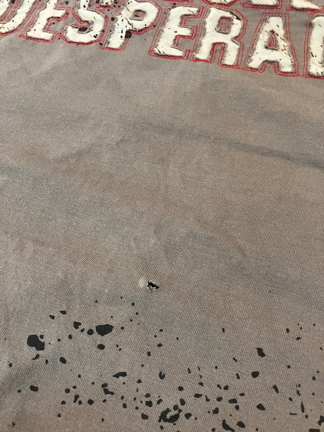 00s 디젤 아카이브 y2k 그런지 그래픽 티셔츠 그레이 상품이미지6