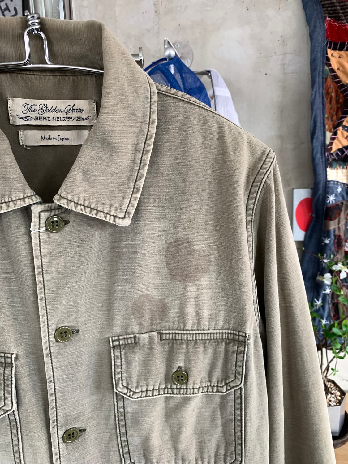 Remi relief 레미 릴리프 하트 밀리터리 셔츠 상품이미지4