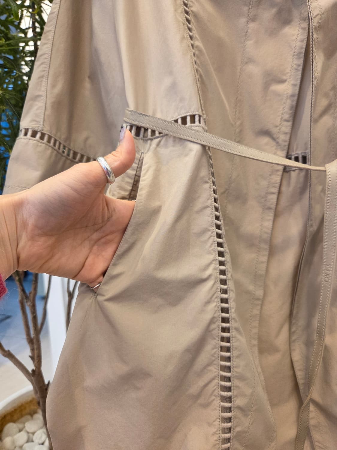 타임 아일렛 펀칭 바람막이 상품이미지7