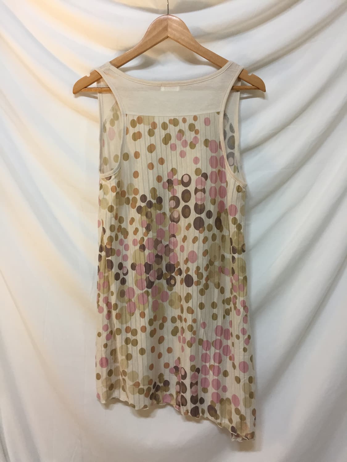 도트 레이어드 언발란스 원피스 상품이미지4