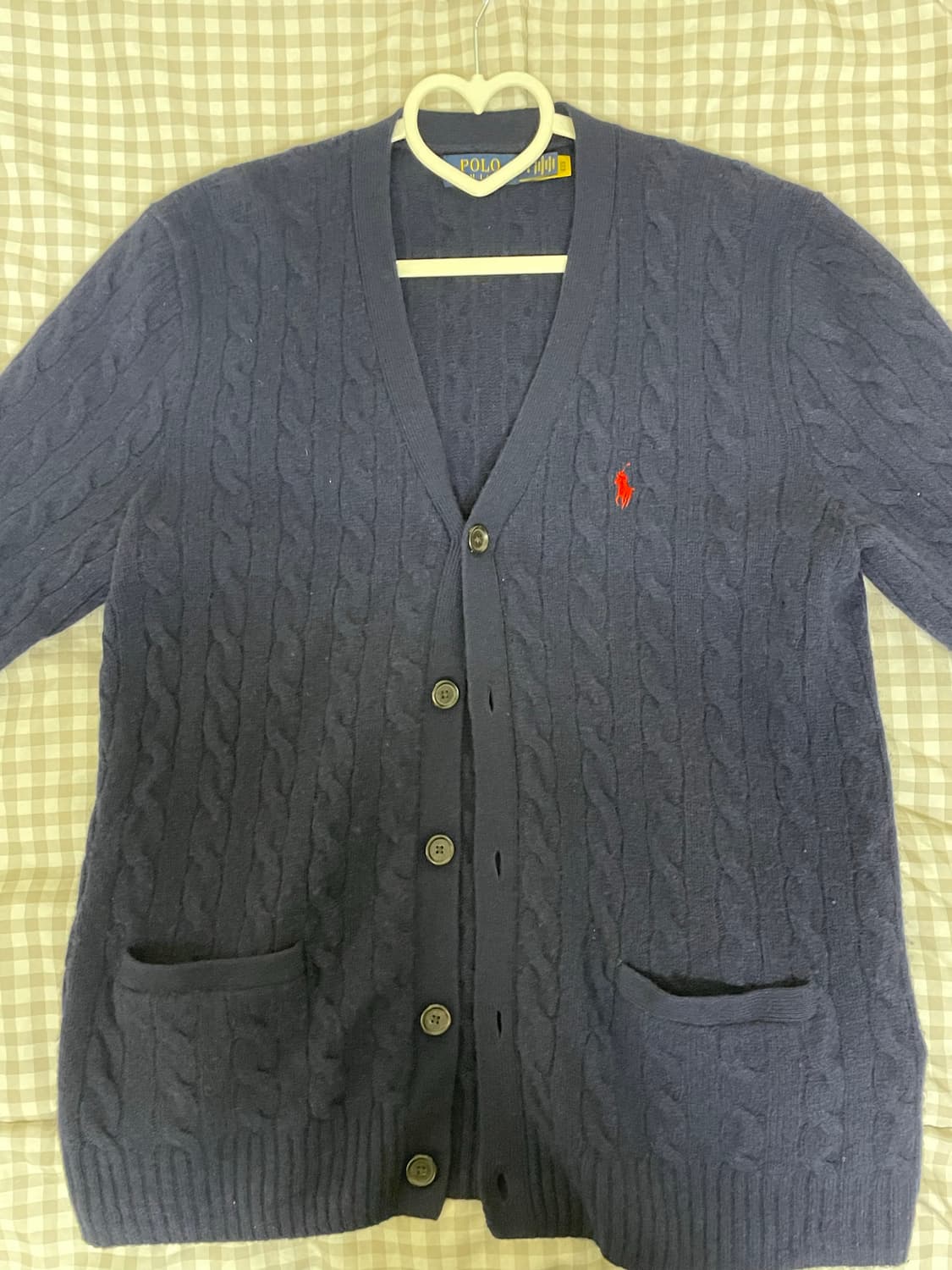 폴로 랄프로렌 케이블 울 캐시미어 가디건 L(QR정품) 상품이미지2