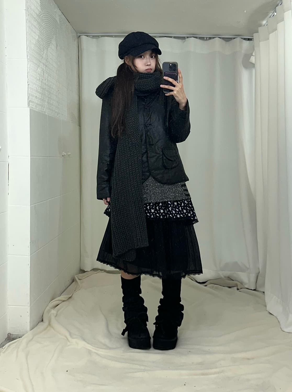 무채색 데일리 니혼진 모리 코디세트 상품이미지2